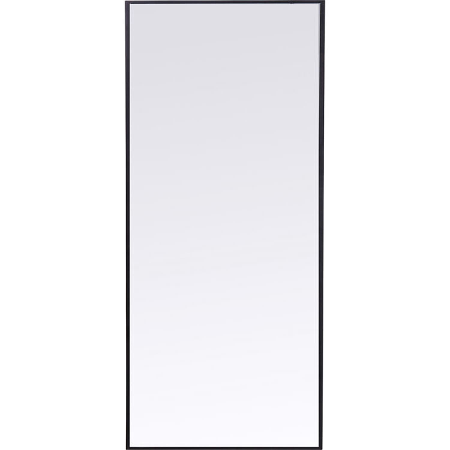 KARE DESIGN Bella MO väggspegel, rektangulär - spegelglas och svart aluminium (60x180)