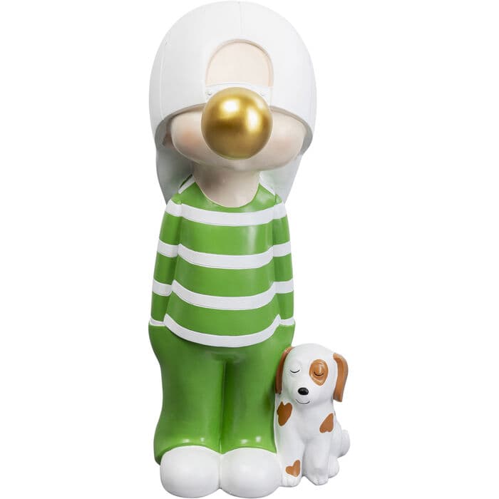 KARE DESIGN Bubble Boy figur - grön och vit polyresin (H:82cm)