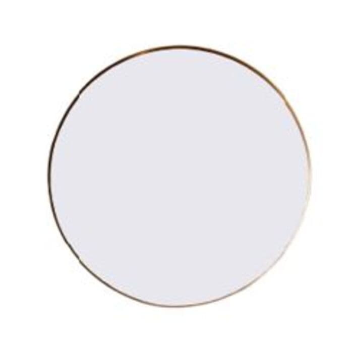 KARE DESIGN Simply väggspegel, rund - spegelglas och mässingsstål (Ø90)