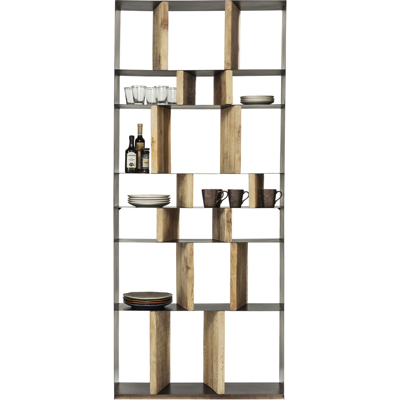 KARE DESIGN Storm Bokhylla - Naturlig Furu / Stål