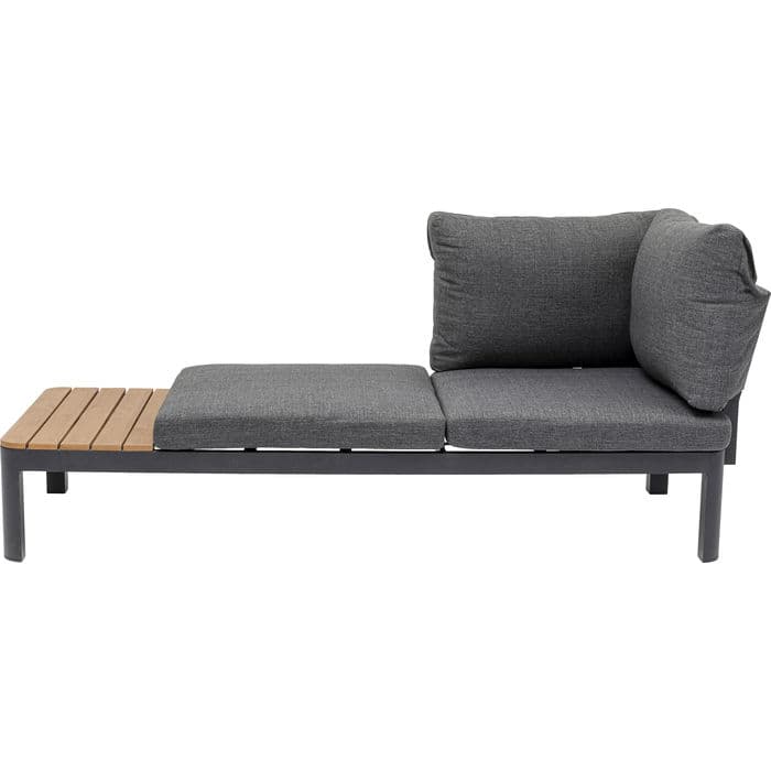 KARE DESIGN Recamiere Happy Day Vänster Schäslong - Polyester, WPC och Alu (166 x 66 cm)