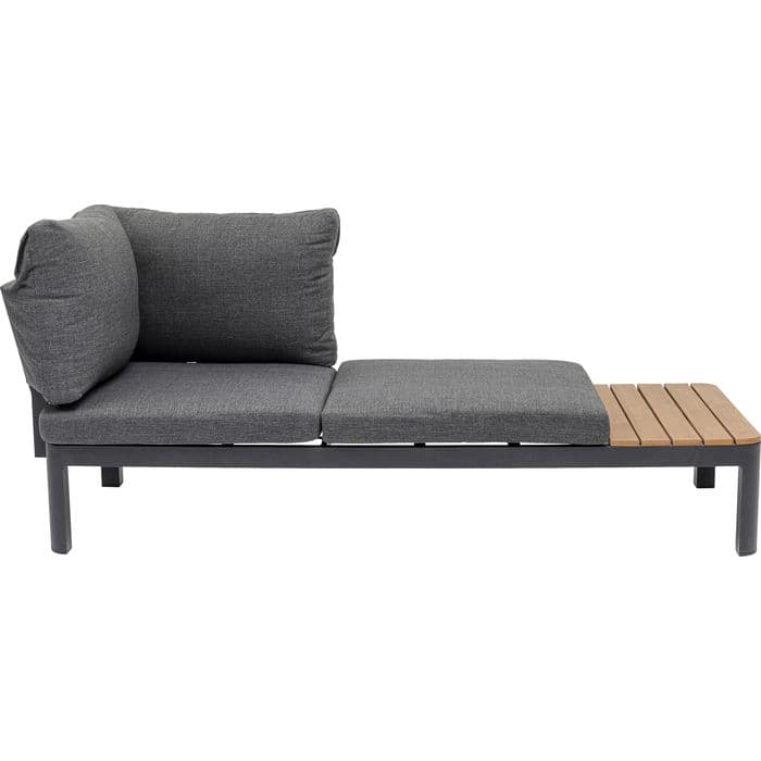 KARE DESIGN Recamiere Happy Day Höger Schäslong - Alu, WPC och Polyester (166 x 66 cm)