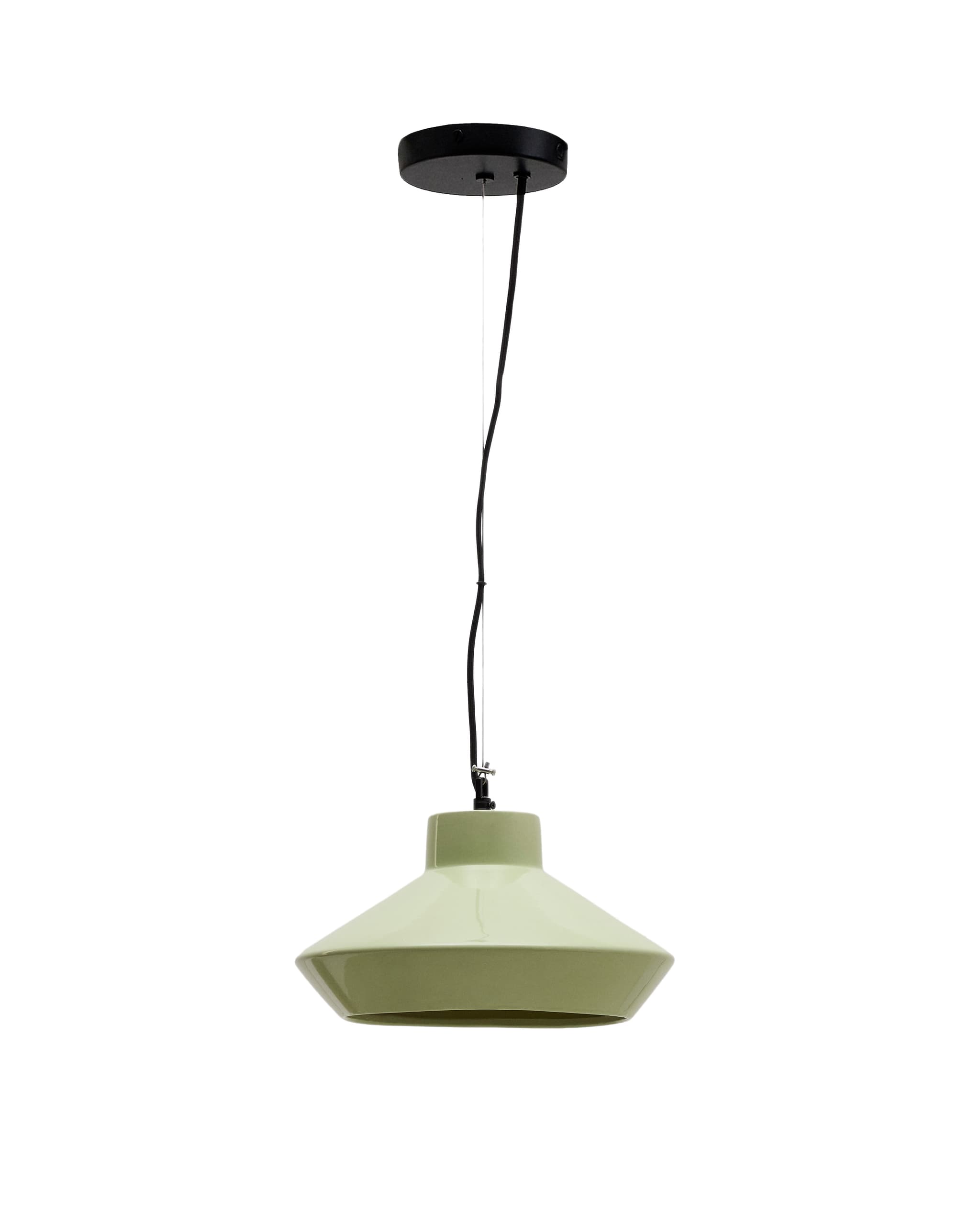 KAVE HOME Portol grön keramisk taklampa