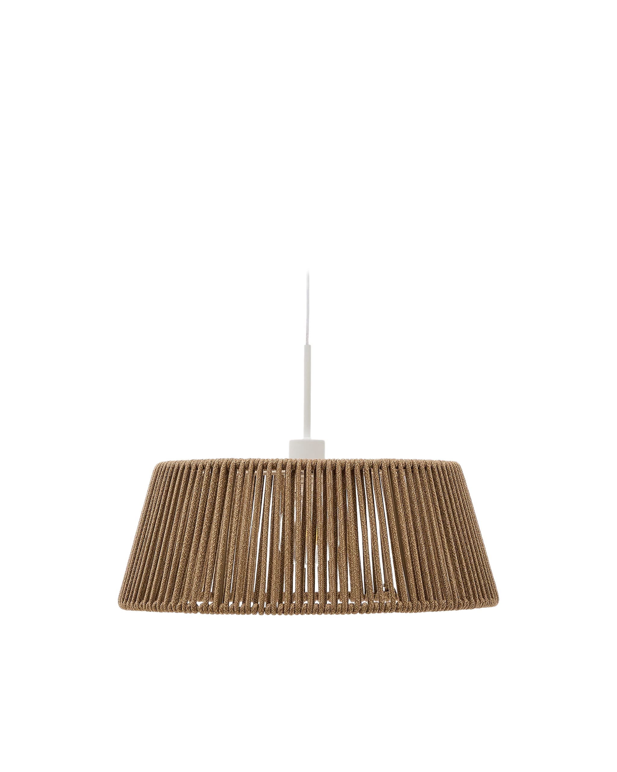 KAVE HOME Aldet taklampskärm i grått repsnöre Ø46cm