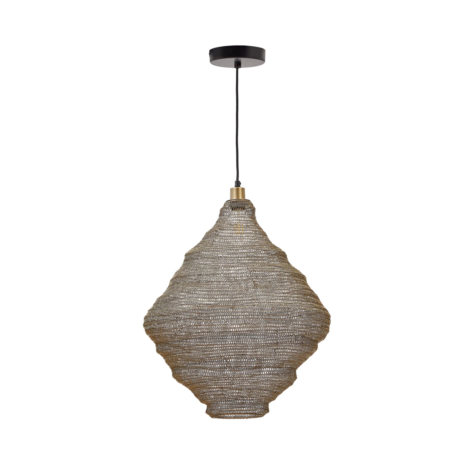 KAVE HOME Sarraco taklampa, rund - guldjärn (Ø58)
