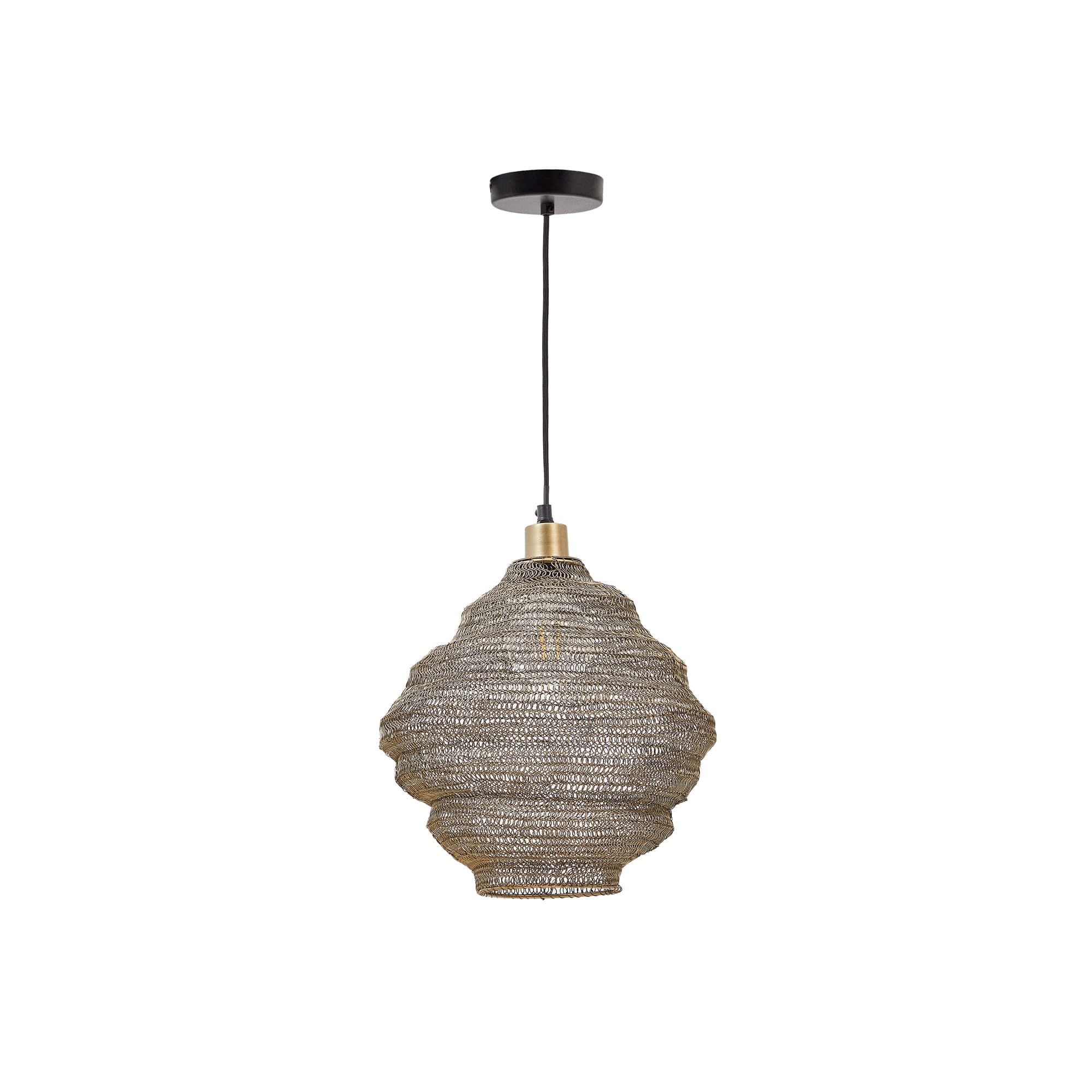 KAVE HOME Sarraco taklampa, rund - guldjärn (Ø30)