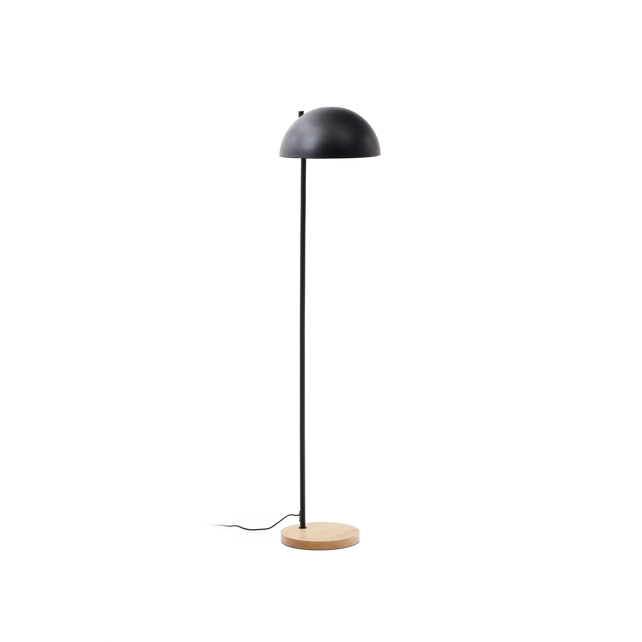 KAVE HOME Catlar golvlampa i ask och metall med svartmålad finish