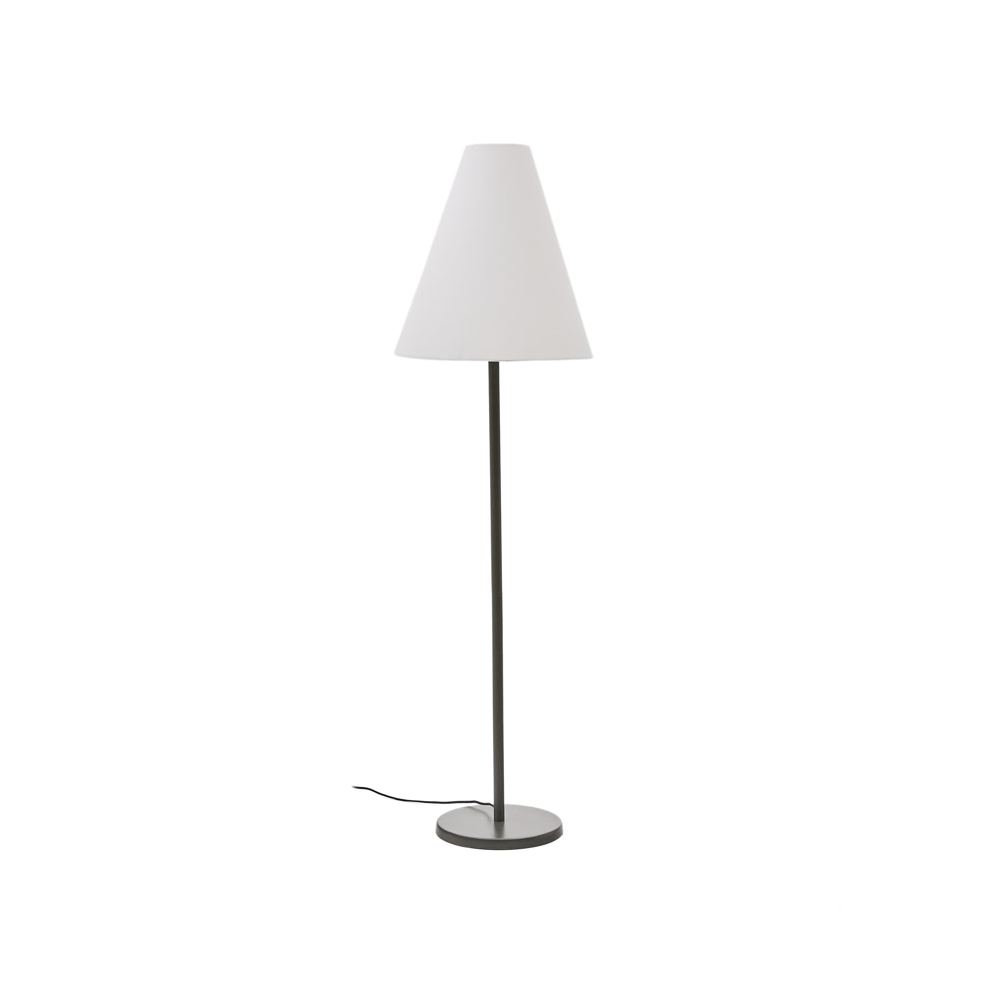 KAVE HOME Navat golvlampa med metallfot i grönmålad finish