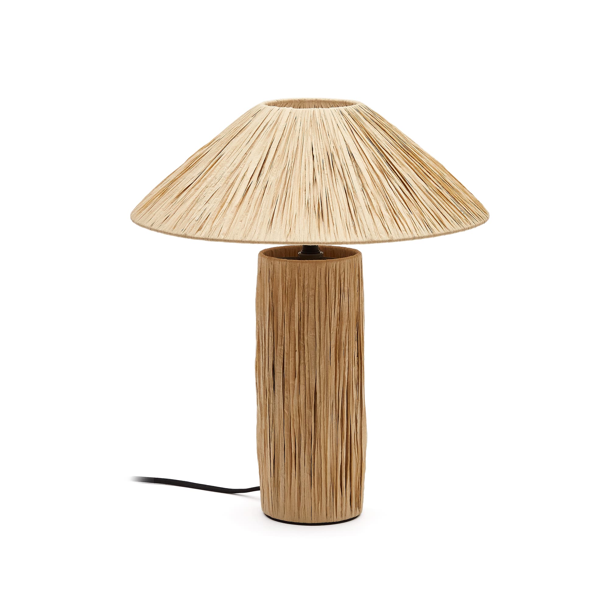 KAVE HOME Samse bordslampa i naturlig raffia