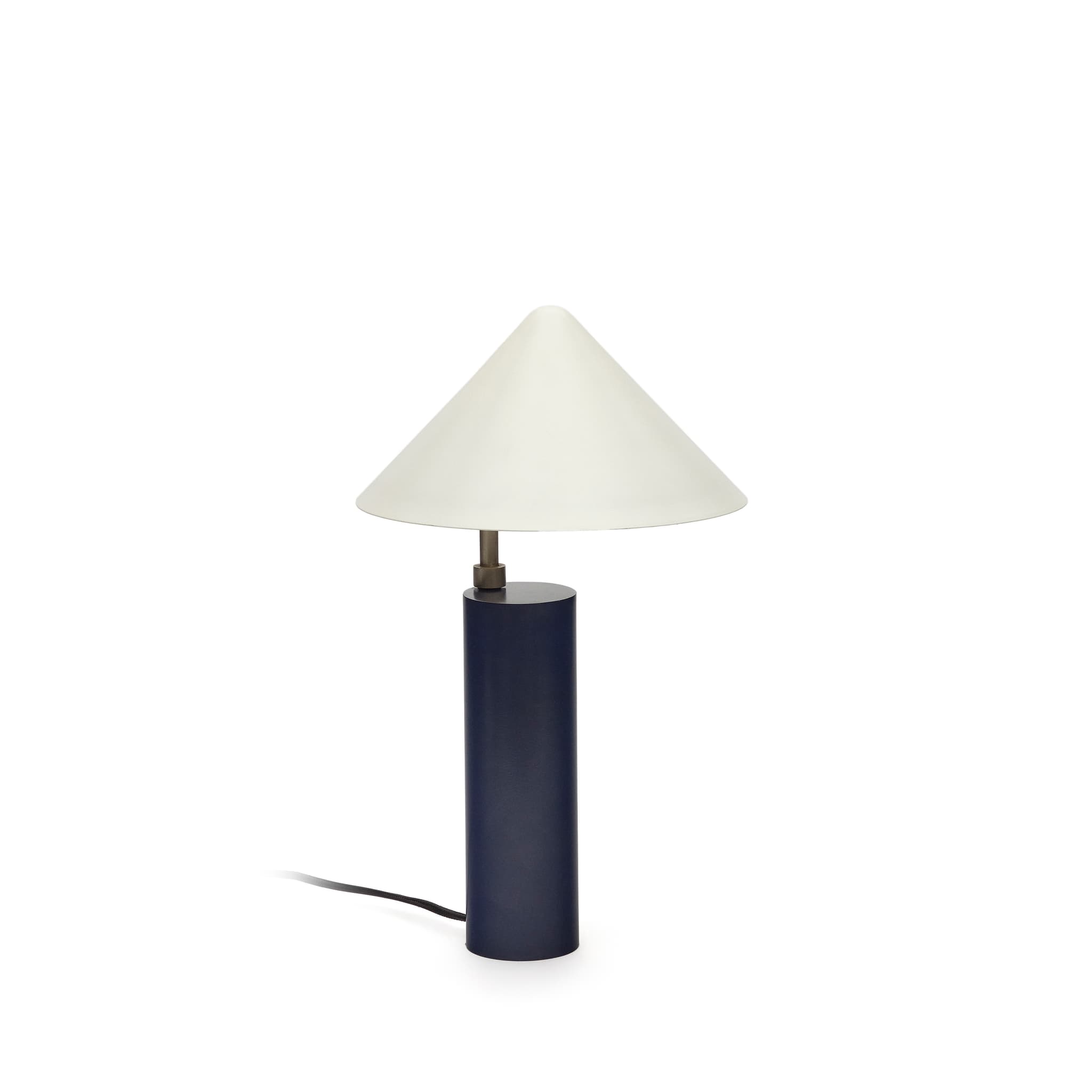 KAVE HOME Shiva bordslampa - vitt och blått järn