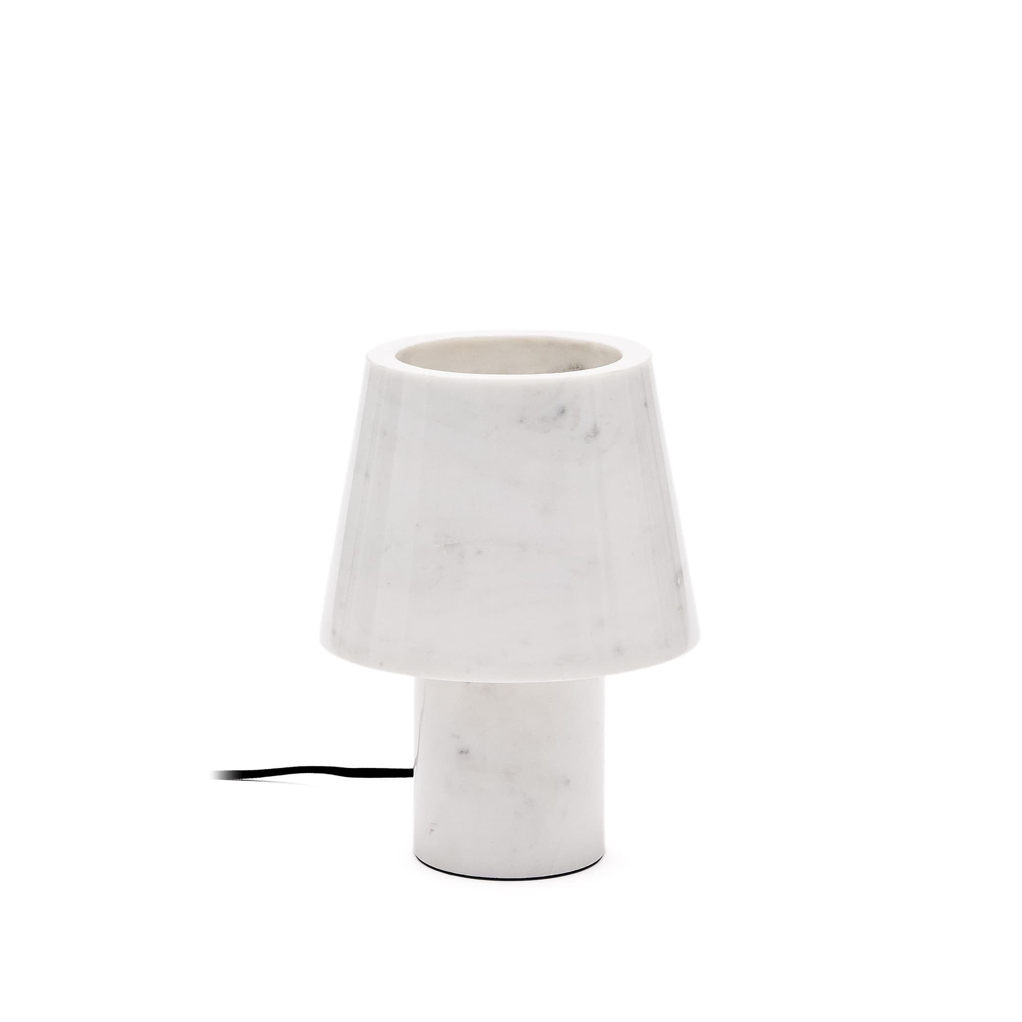 KAVE HOME Alaro bordslampa i vit marmor