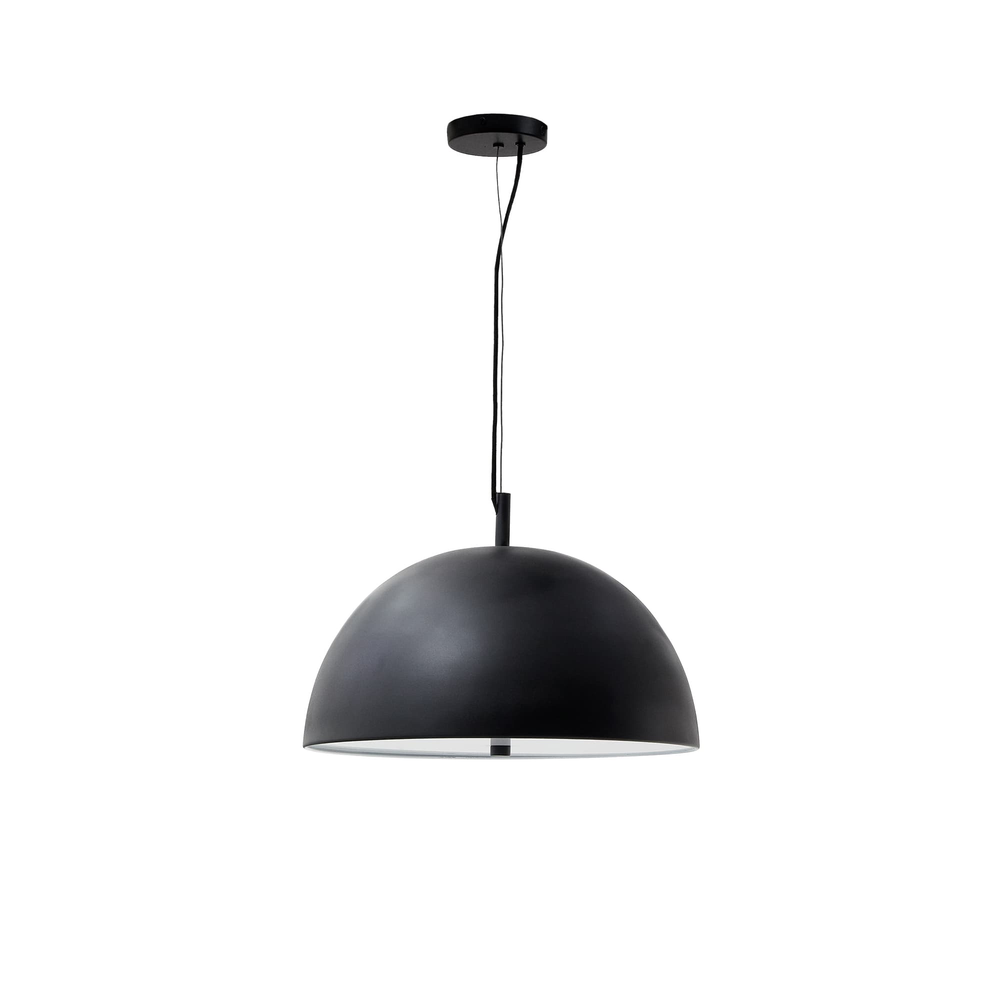 KAVE HOME Catlar taklampa i metall i svartmålad yta Ø: 40 cm