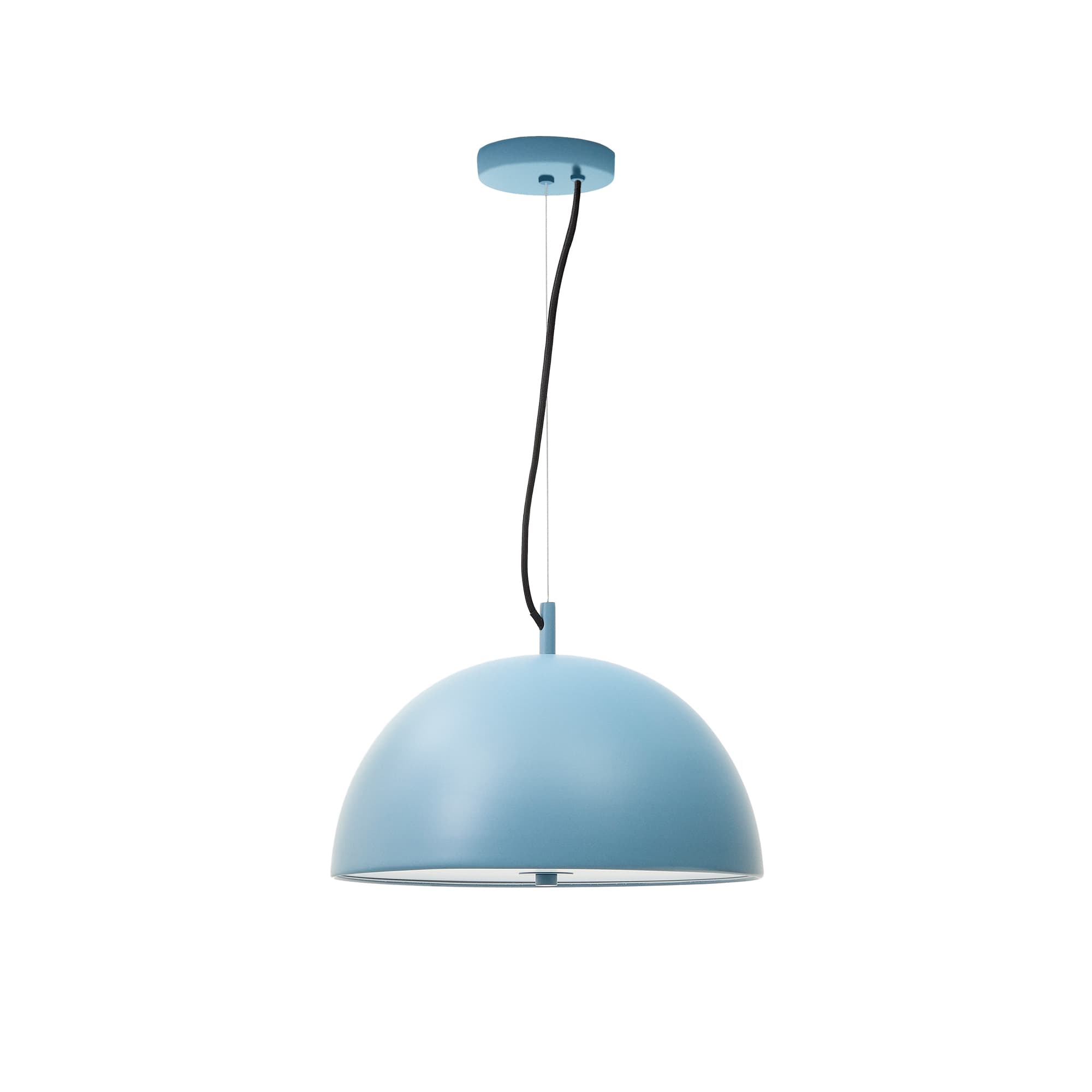 KAVE HOME Catlar taklampa i metall med blåmålad finish Ø 40 cm