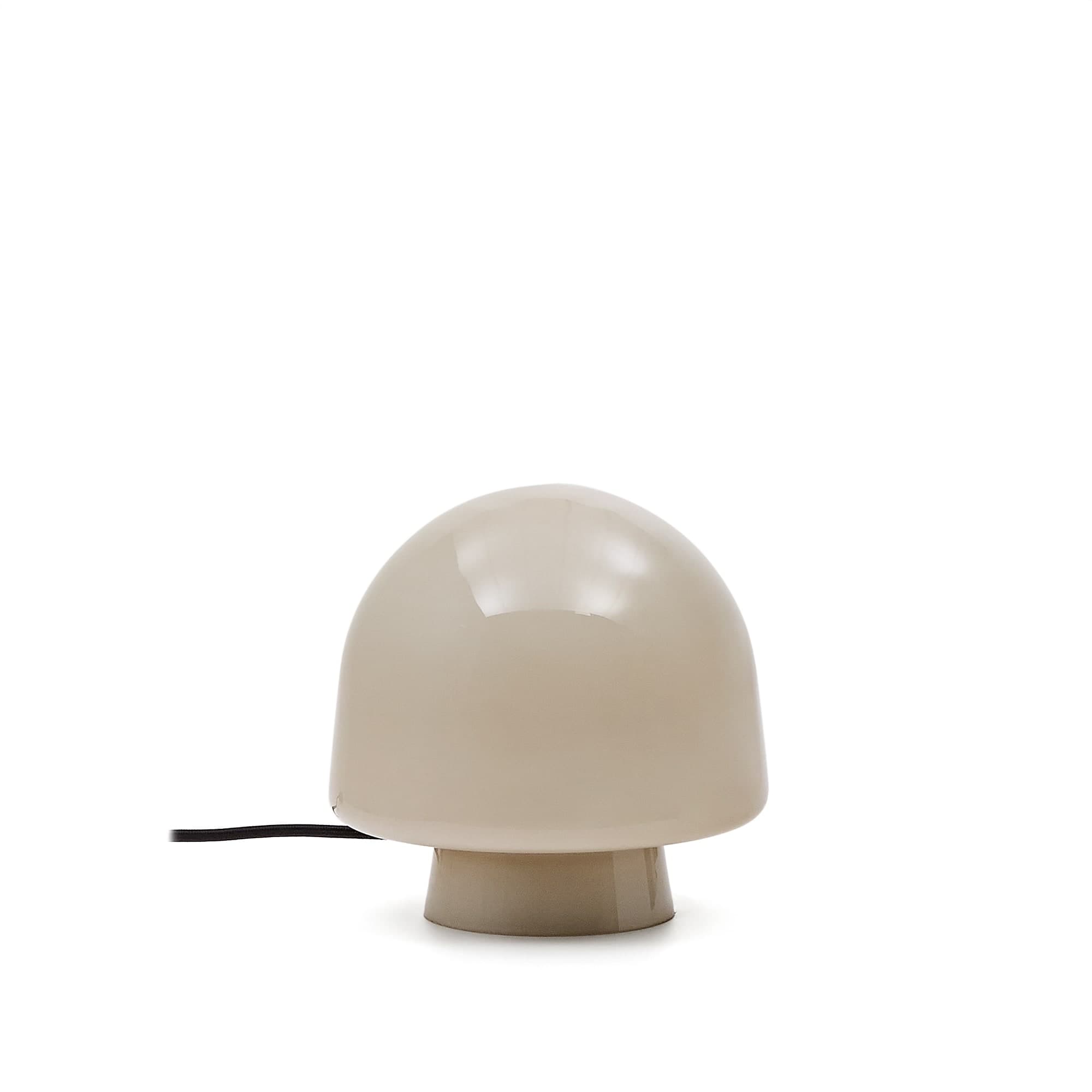 KAVE HOME Reig bordslampa, rund - grått glas (Ø20)