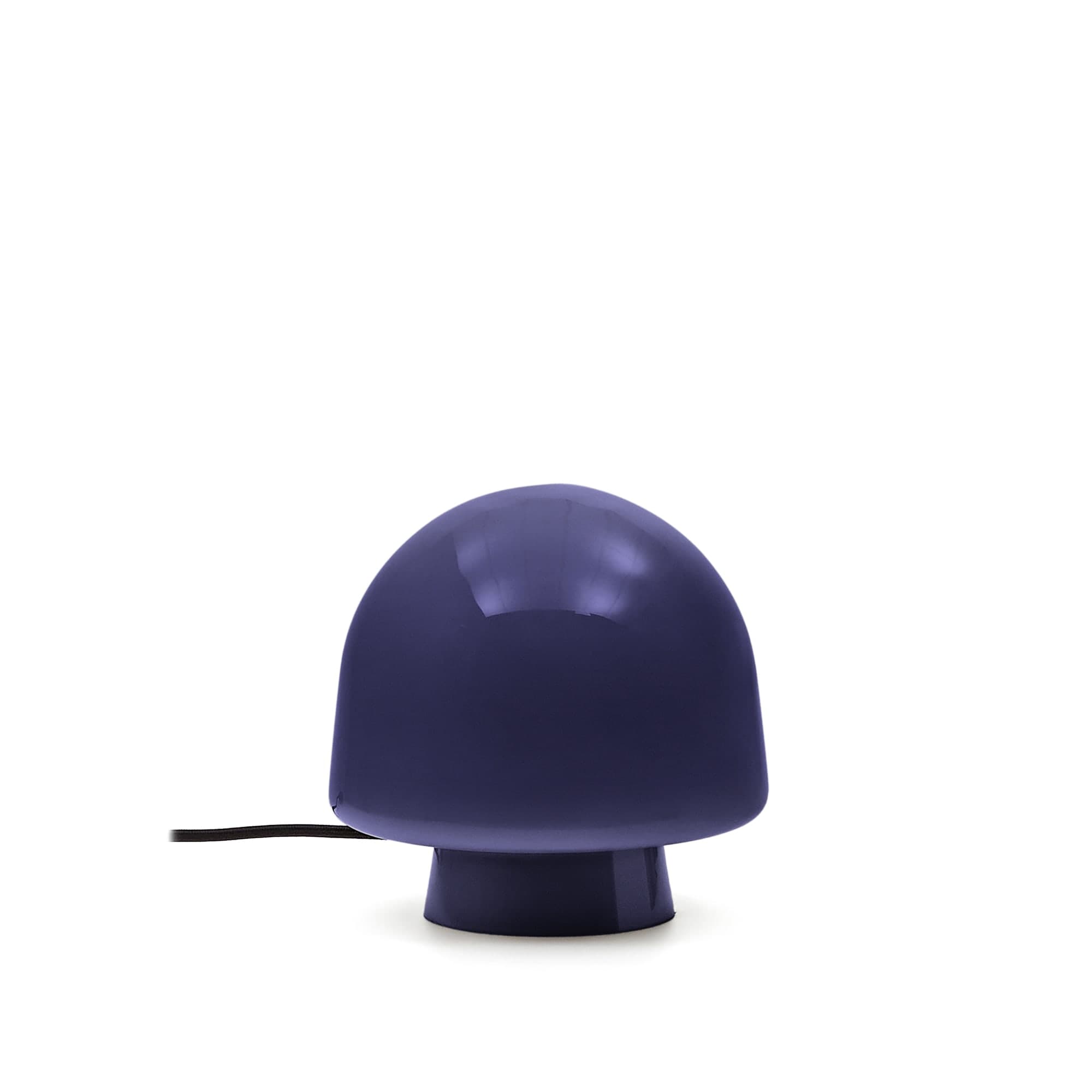 KAVE HOME Reig bordslampa, rund - blått glas (Ø20)