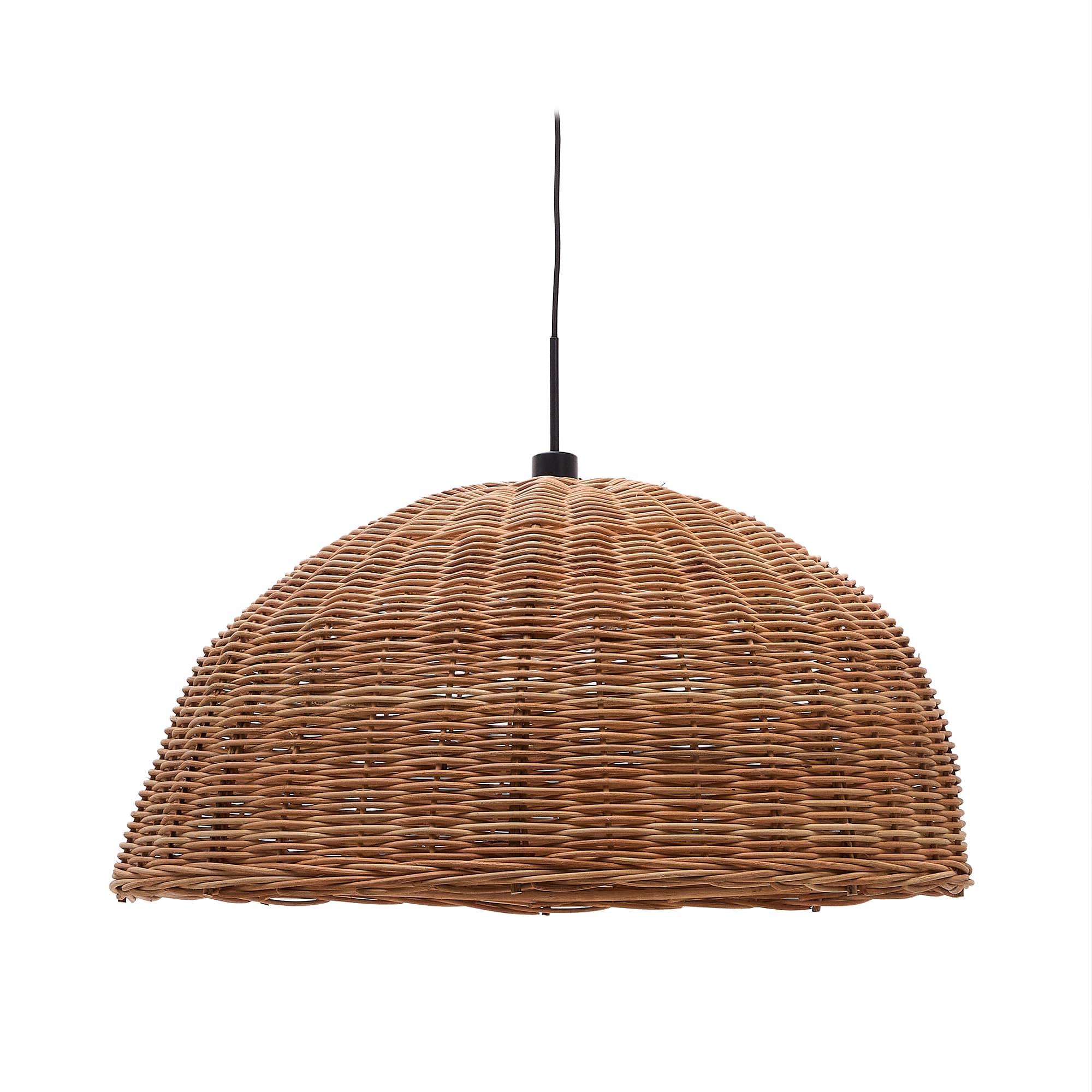 KAVE HOME Jornets taklampskärm i rotting med naturlig finish Ø 80 cm