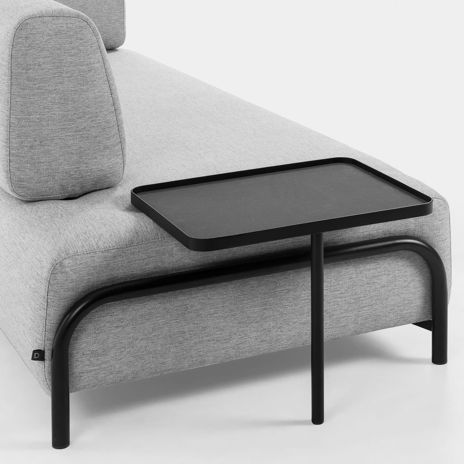 KAVE HOME Compo bricka, stor - svart MDF och stål