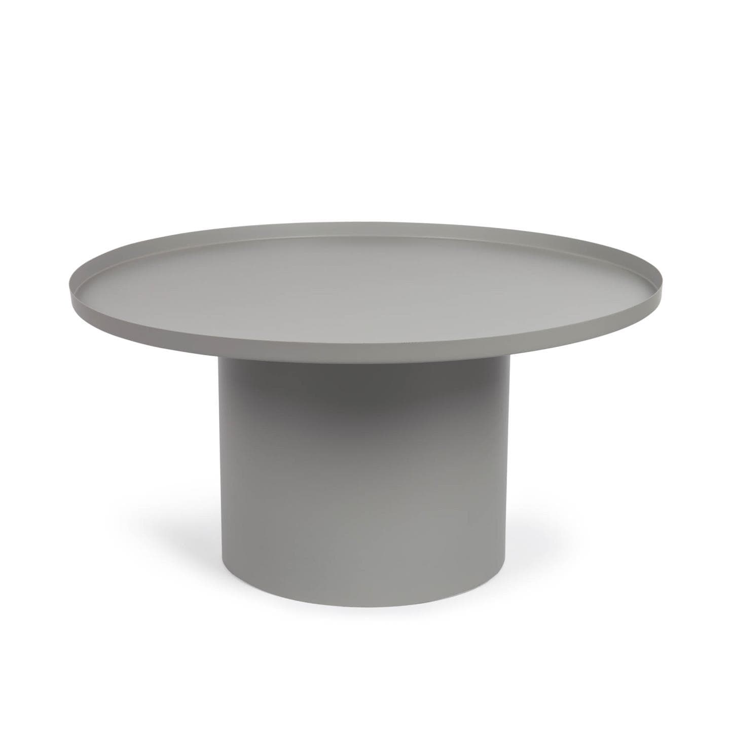 KAVE HOME Smidigt Sidobord, Runt - Grått Järn (Ø 72 cm)
