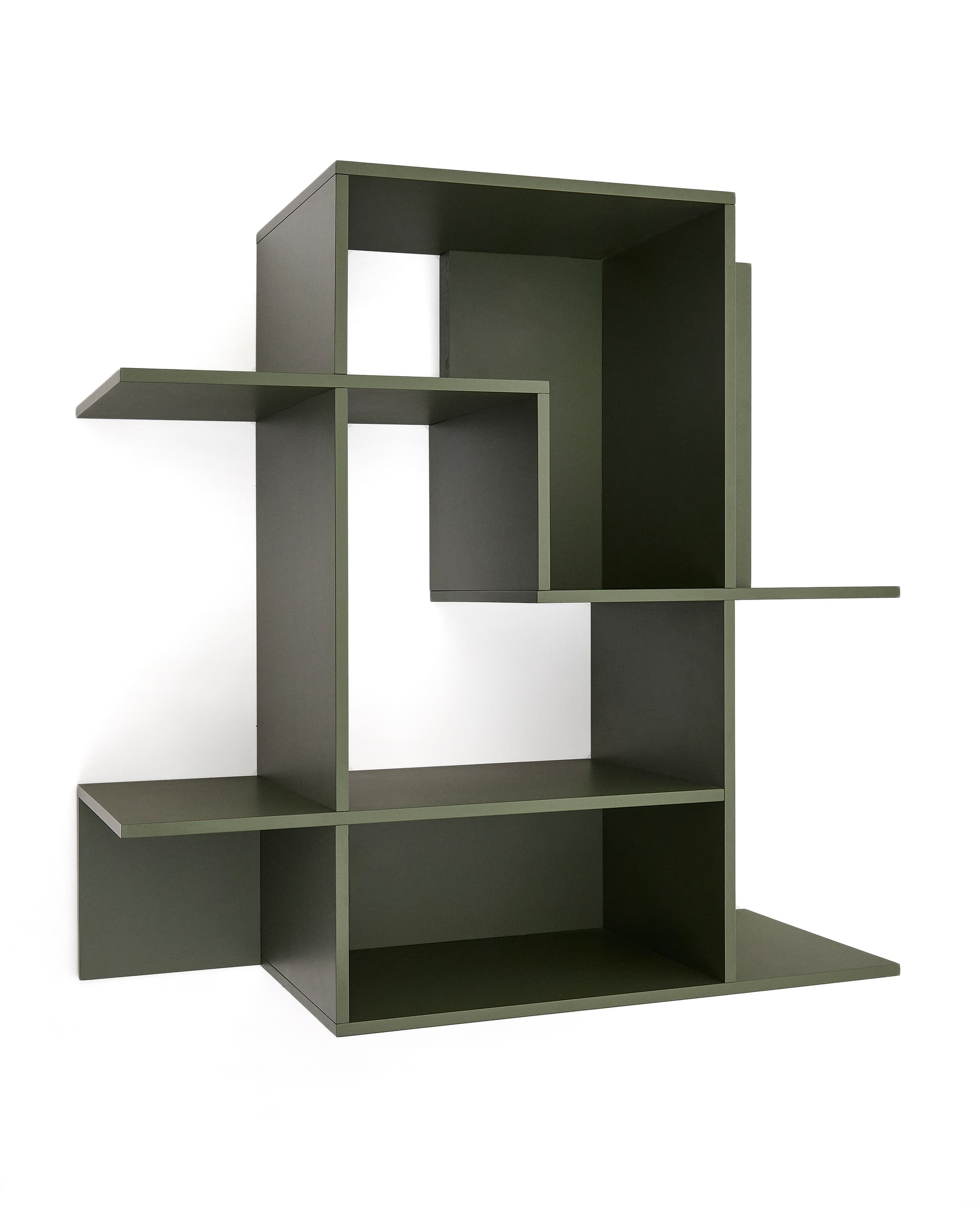 KAVE HOME Ina modulär hyllenhet i grönlackerad MDF 80 x 80 cm FSC 100%