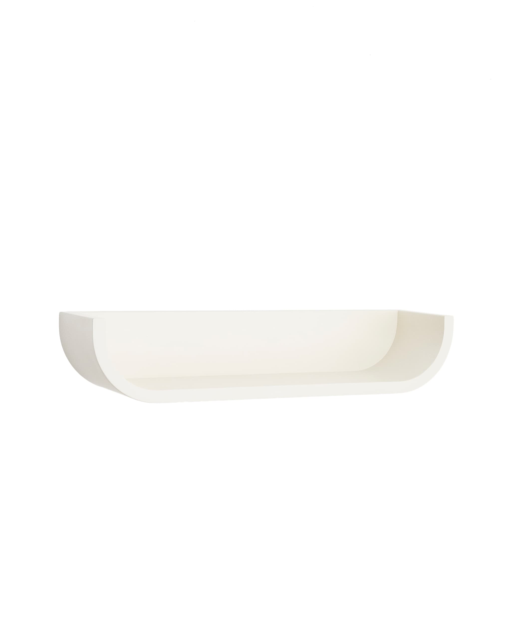 KAVE HOME Salaya-hylla i lackerad beige asklaminerad plywood 60 x 12 cm
