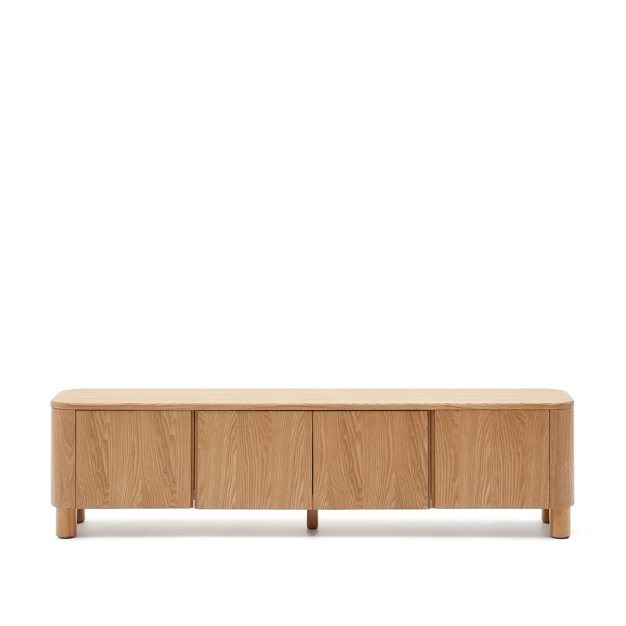 KAVE HOME Salaya TV-bänk i askplywood, 200 cm x 52 cm