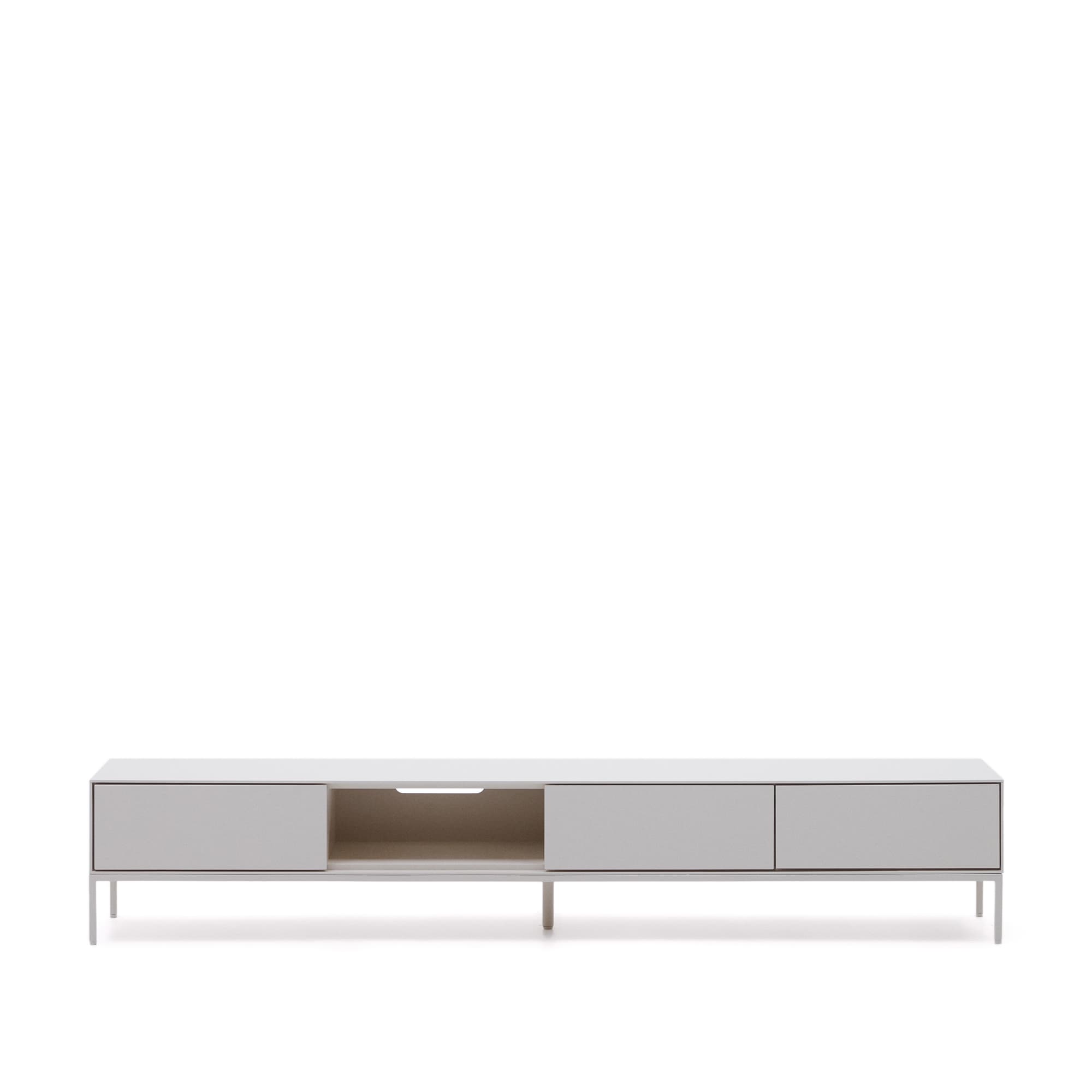 KAVE HOME Vedrana TV 3-lådors skåp vitlackerad MDF 195 x 35 cm