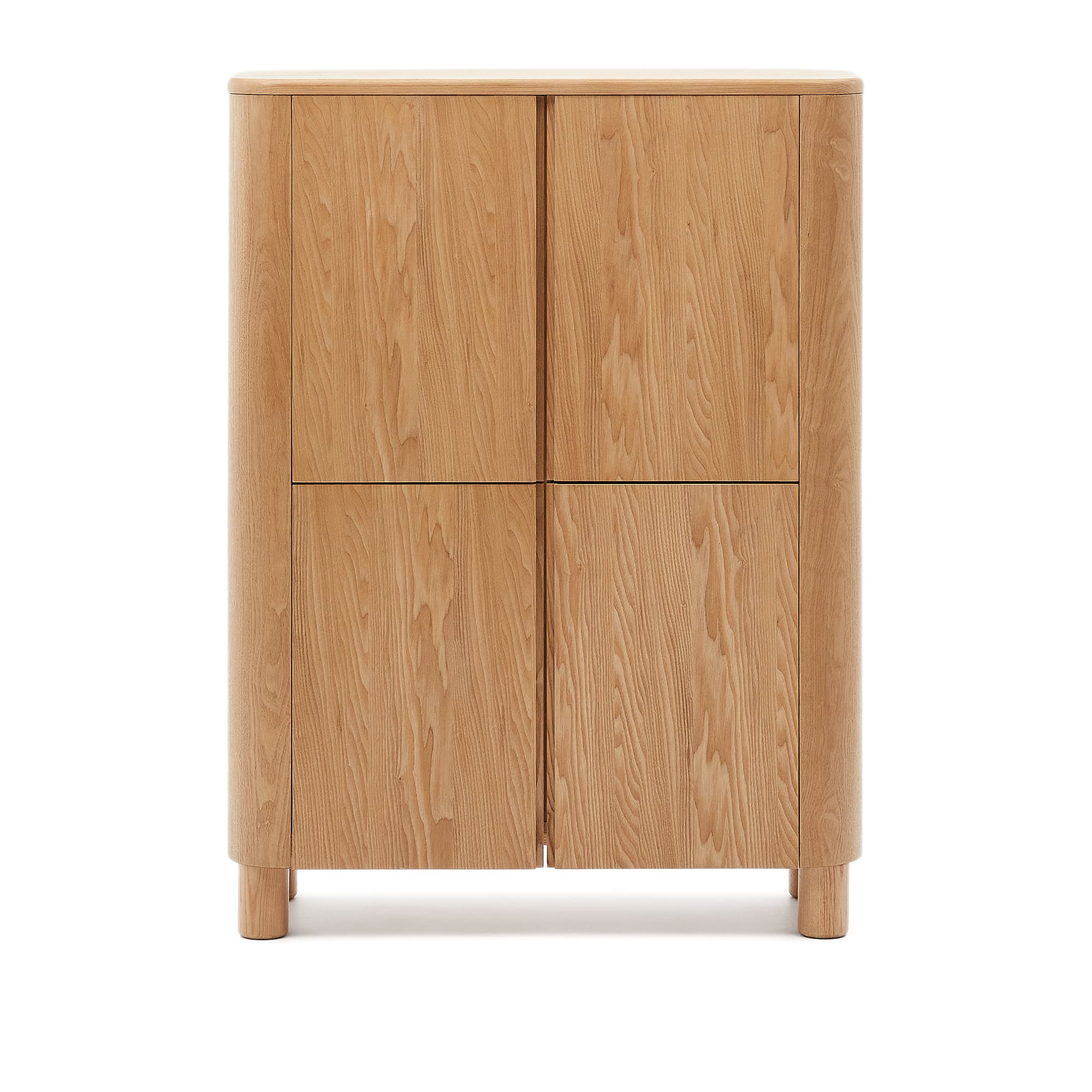 KAVE HOME Salaya högt skänk i askplywood, 100 x 134 cm