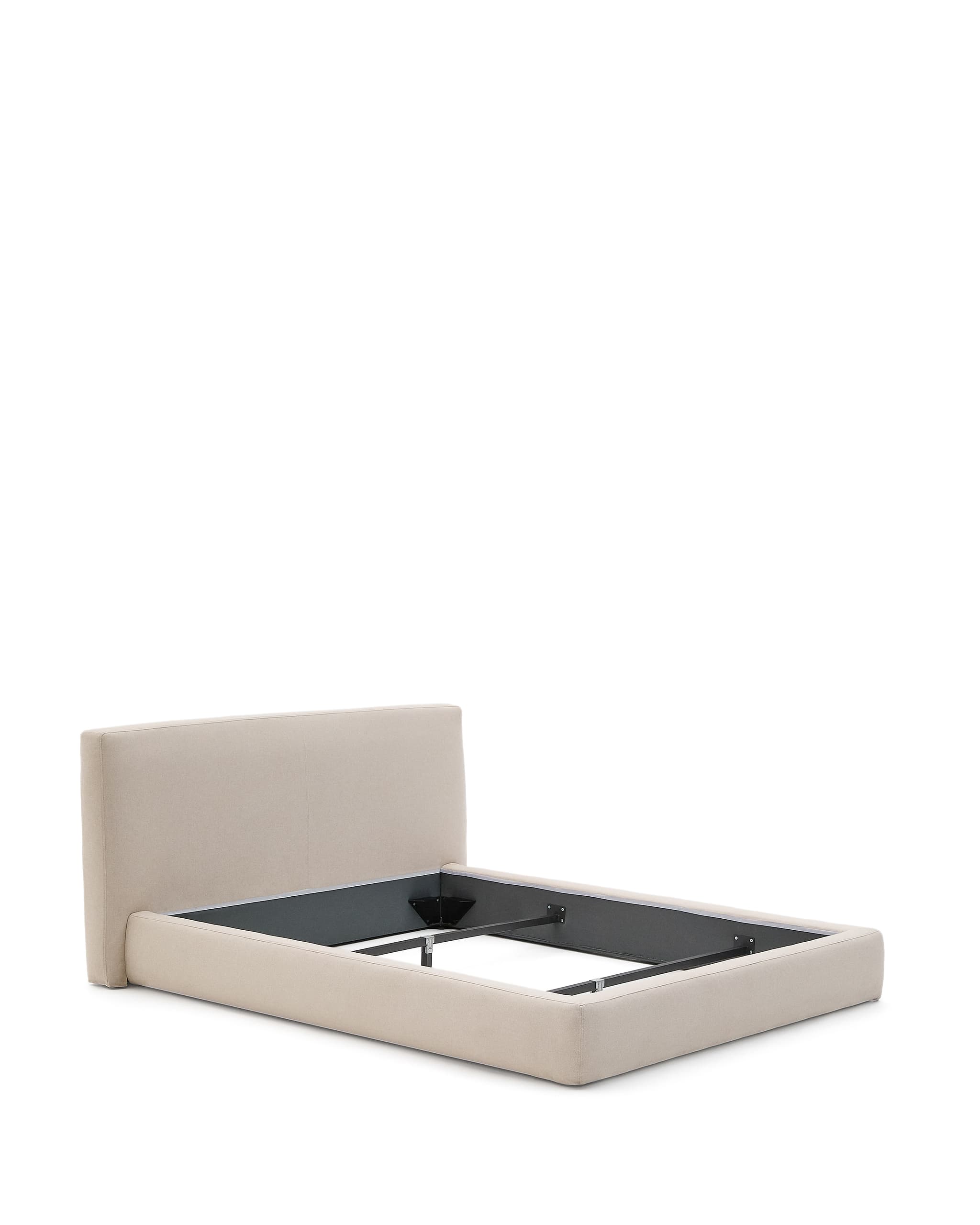 KAVE HOME Beige Blocksäng med avtagbart överdrag för madrass 180 x 200 cm FSC Mix Credit