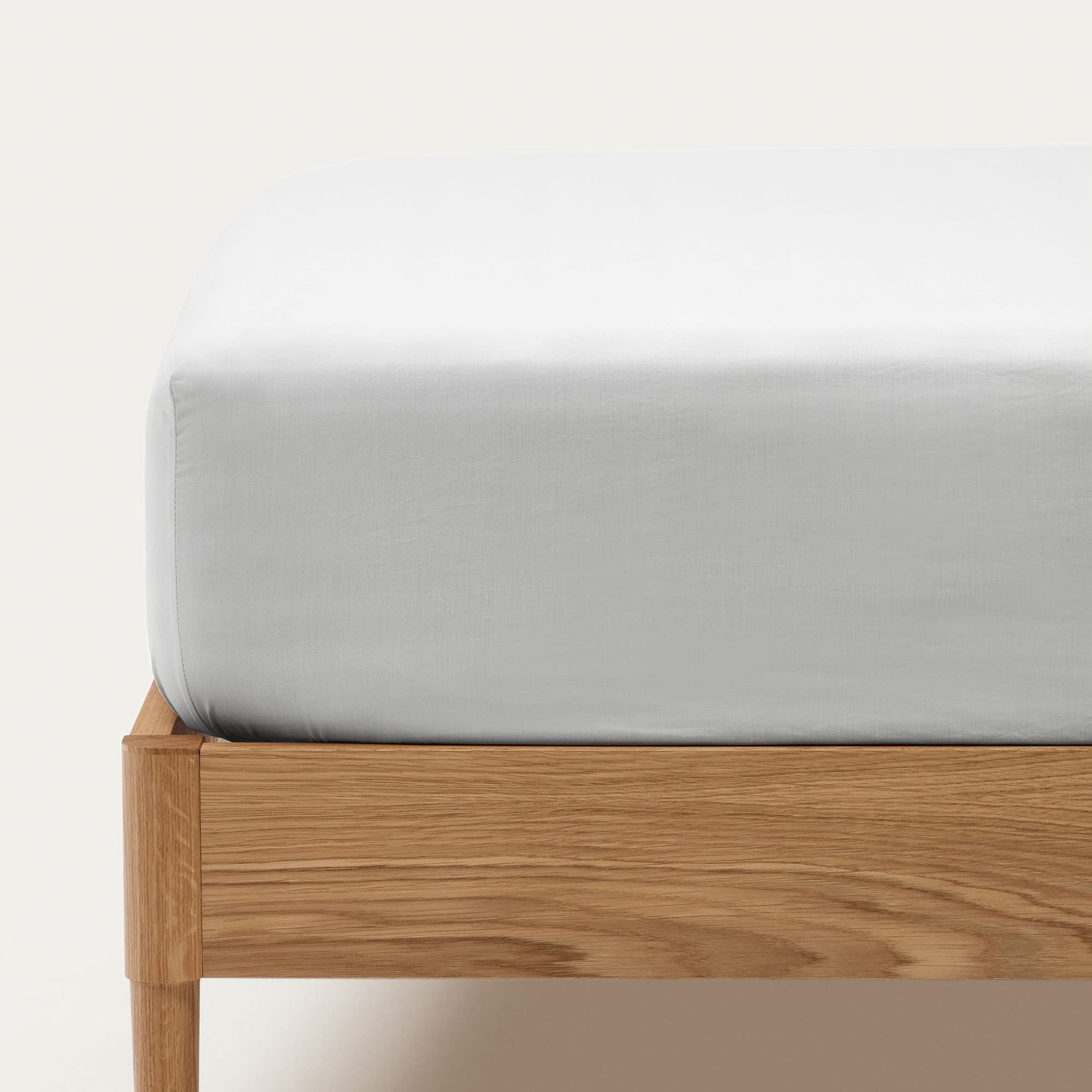 KAVE HOME Teia sängkläder i 100 % bomullspercale, 180 trådar i vitt, 90 x 200 cm