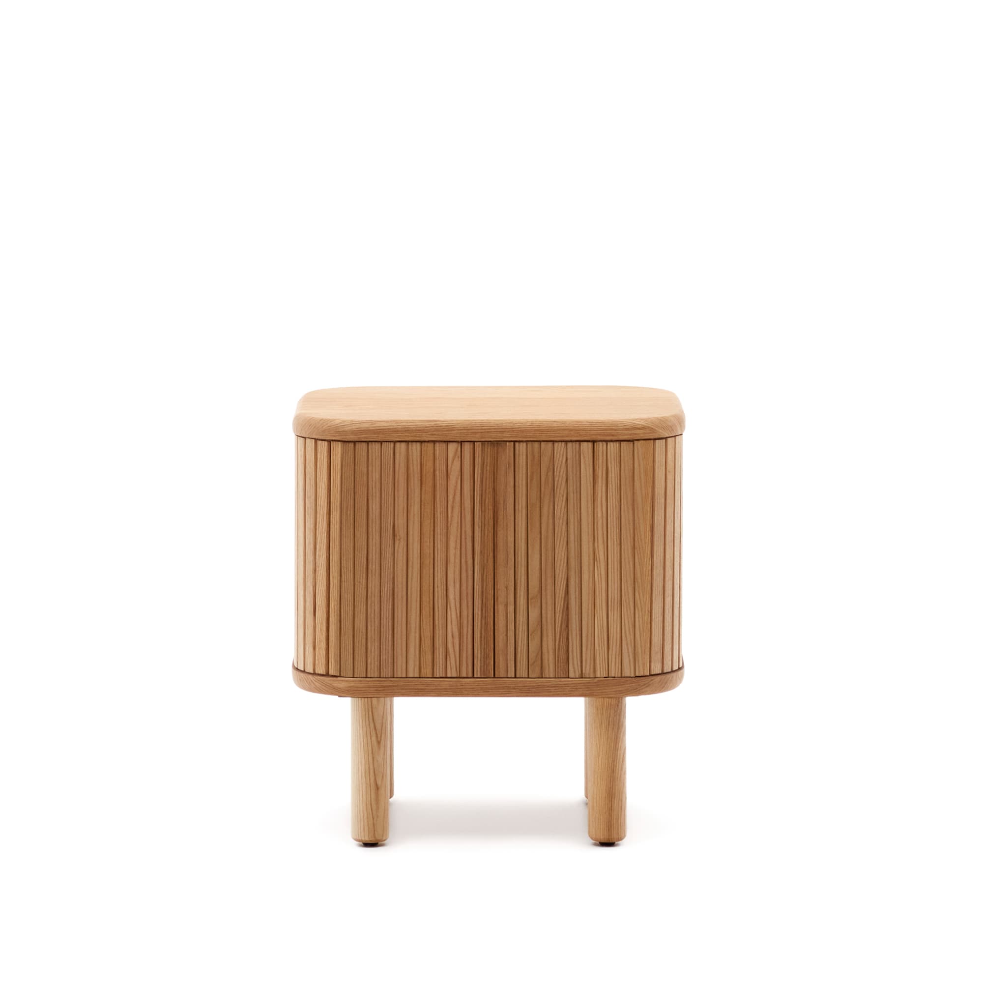 KAVE HOME Mailen sängbord i askfanér med naturlig finish 50 x 55 cm
