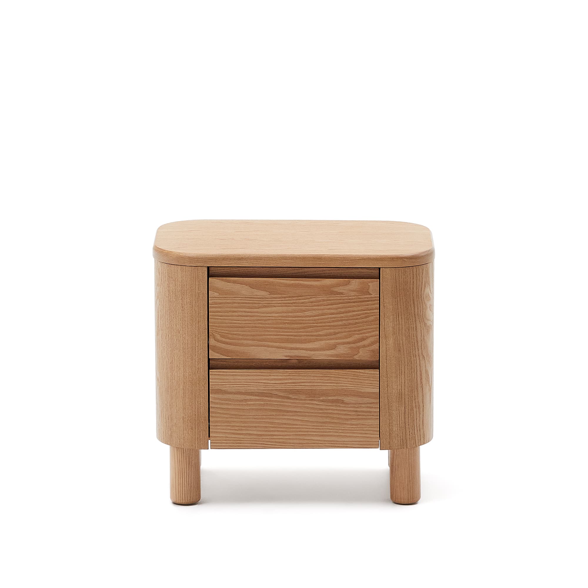 KAVE HOME Salaya nattduksbord i askplywood, 55 cm x 50 cm