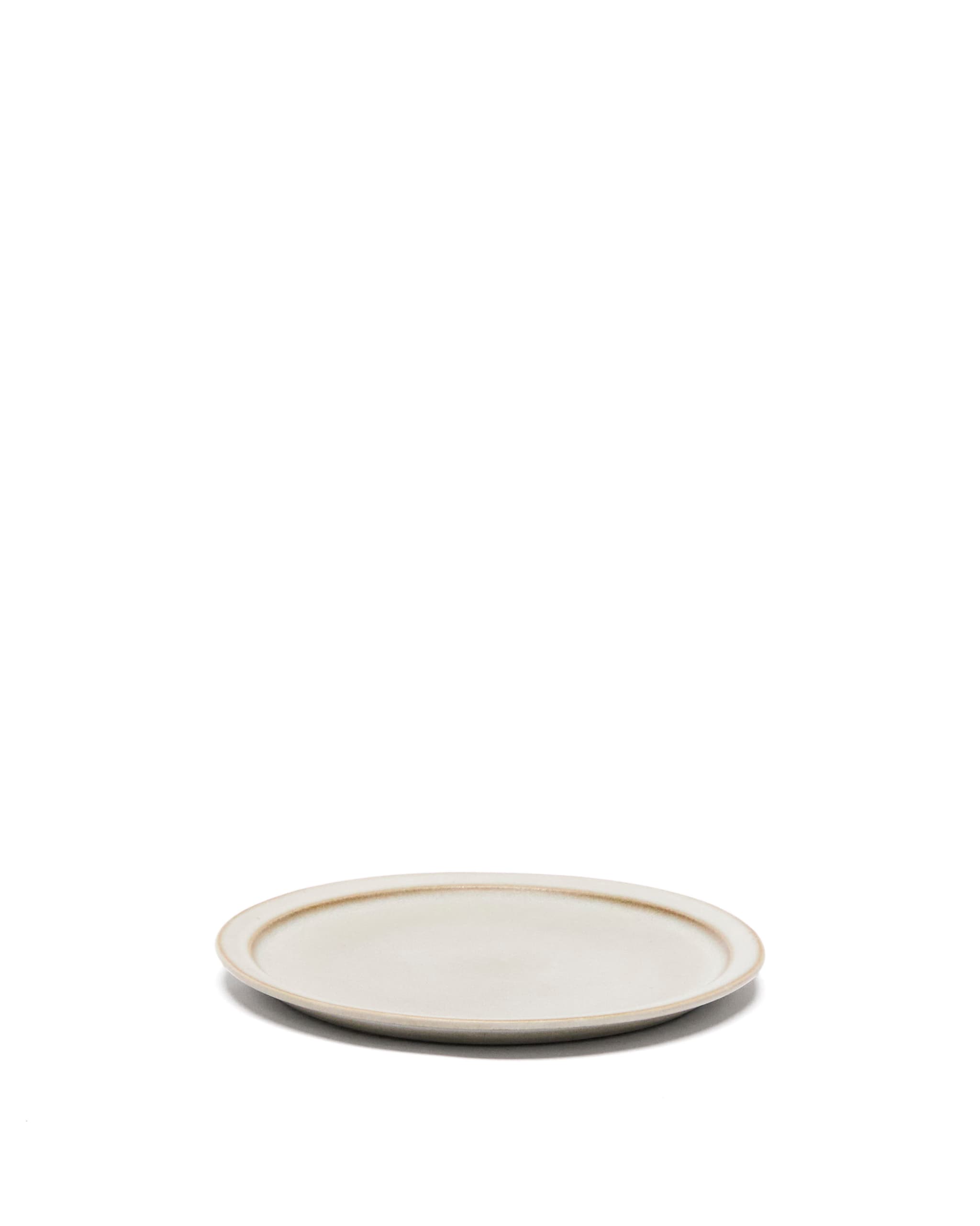 KAVE HOME Coval desserttallrik, rund - beige keramik (Ø23)