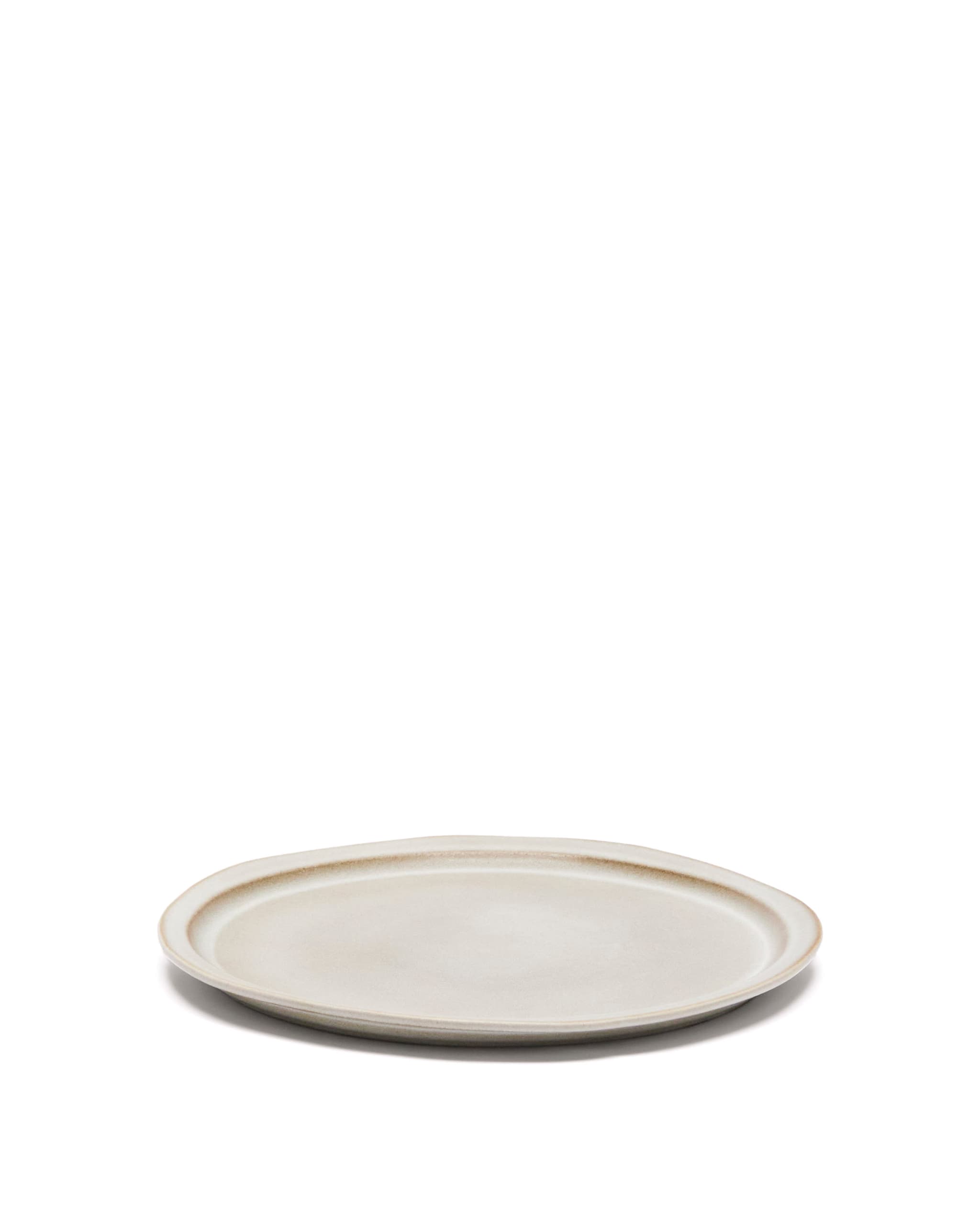 KAVE HOME Coval platt tallrik, rund - beige keramik (Ø28)