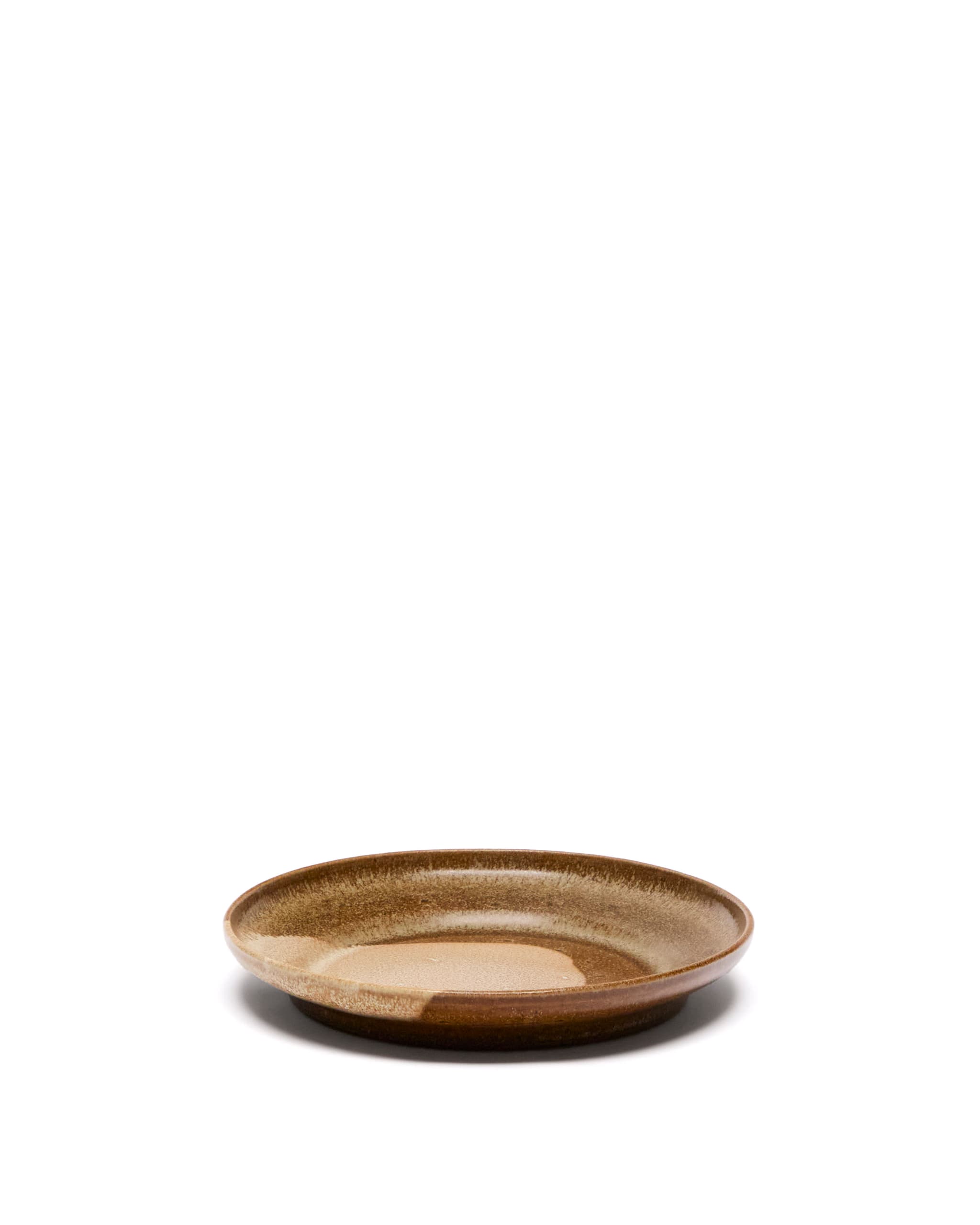 KAVE HOME Nagoli desserttallrik, rund - brun keramik (Ø22,5)
