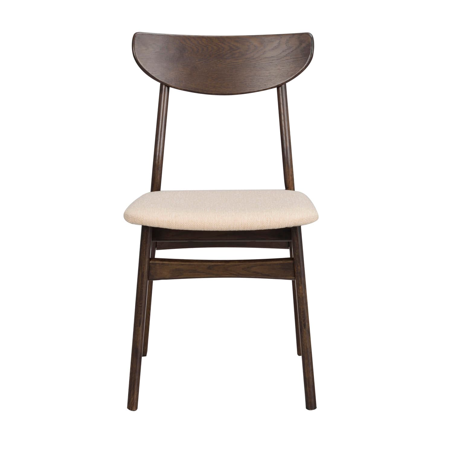 ROWICO Rodham matbordsstol - beige tyg och brun ek