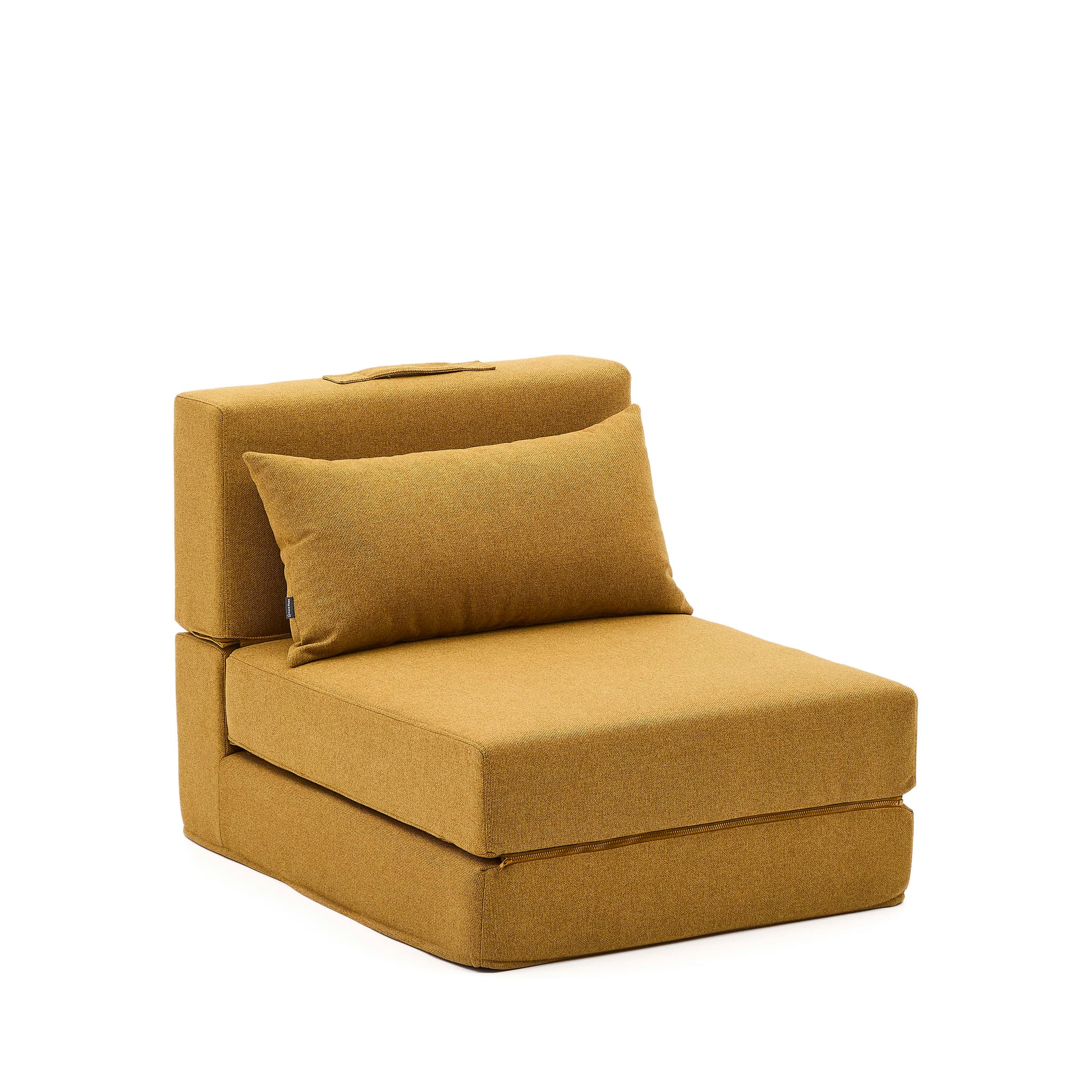 KAVE HOME Arty konvertibel sittpuff/säng - senapstyg (70x89(200)