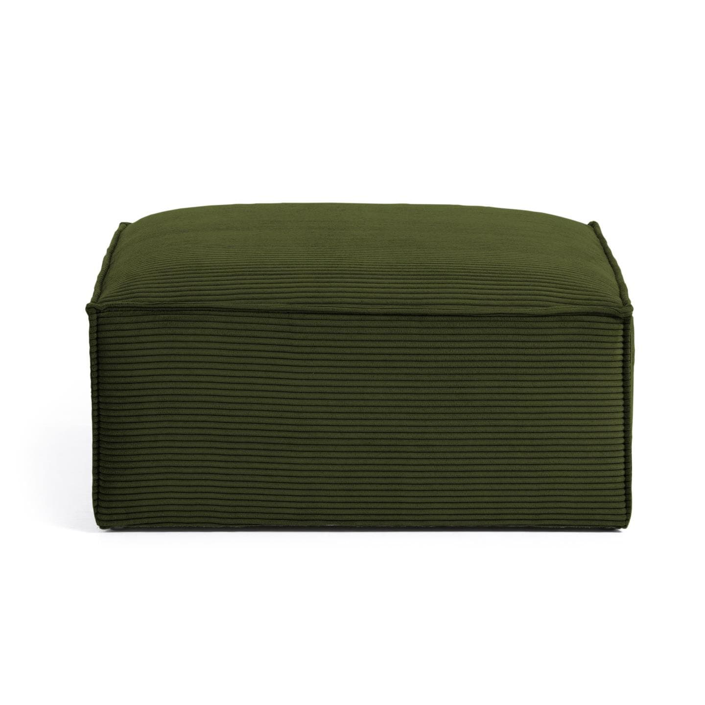 KAVE HOME Blok Fotpall - Grön Sammet (90 x 70 cm)