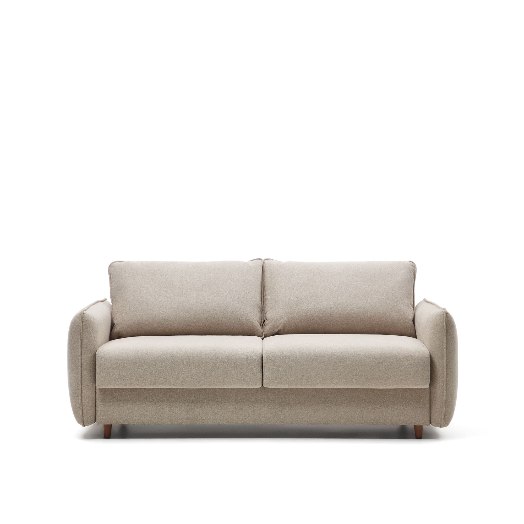 KAVE HOME Carlota bäddsoffa för 2 personer - beige chenille (140cm)