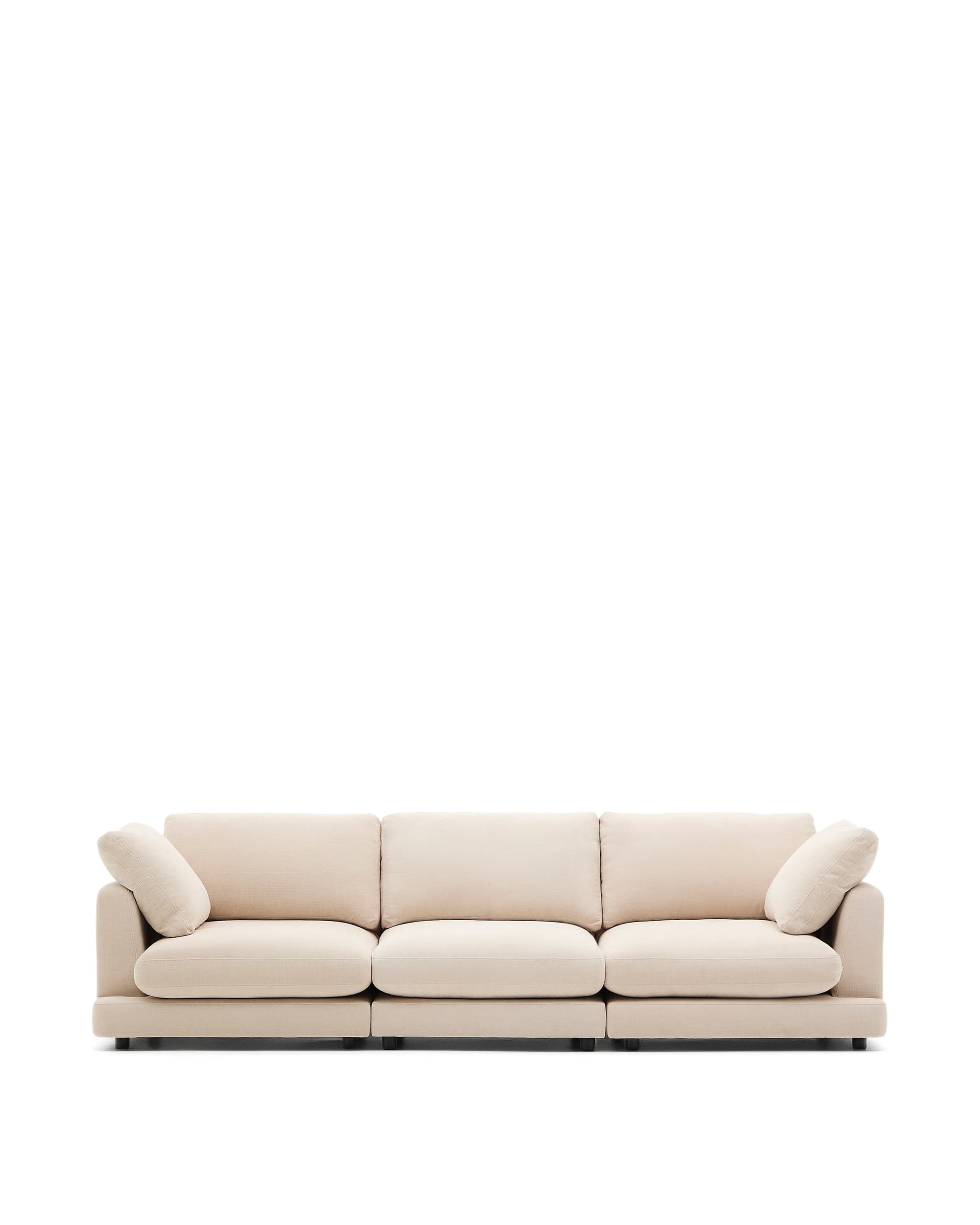 KAVE HOME Soffa Gala 4-sits i beige chenille FSC Mix Credit 300 cm