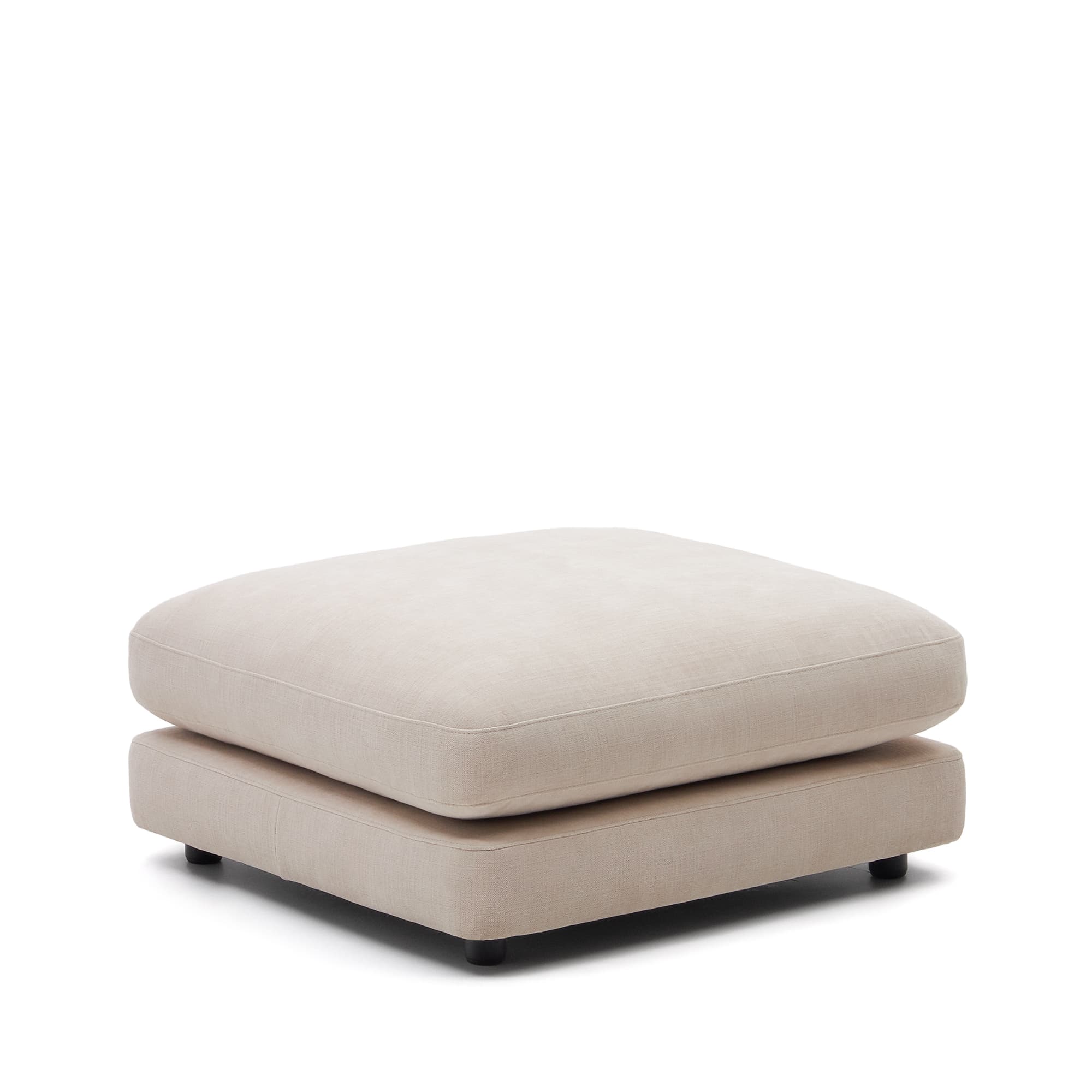 KAVE HOME Gala beige fotstöd 90 x 90 cm