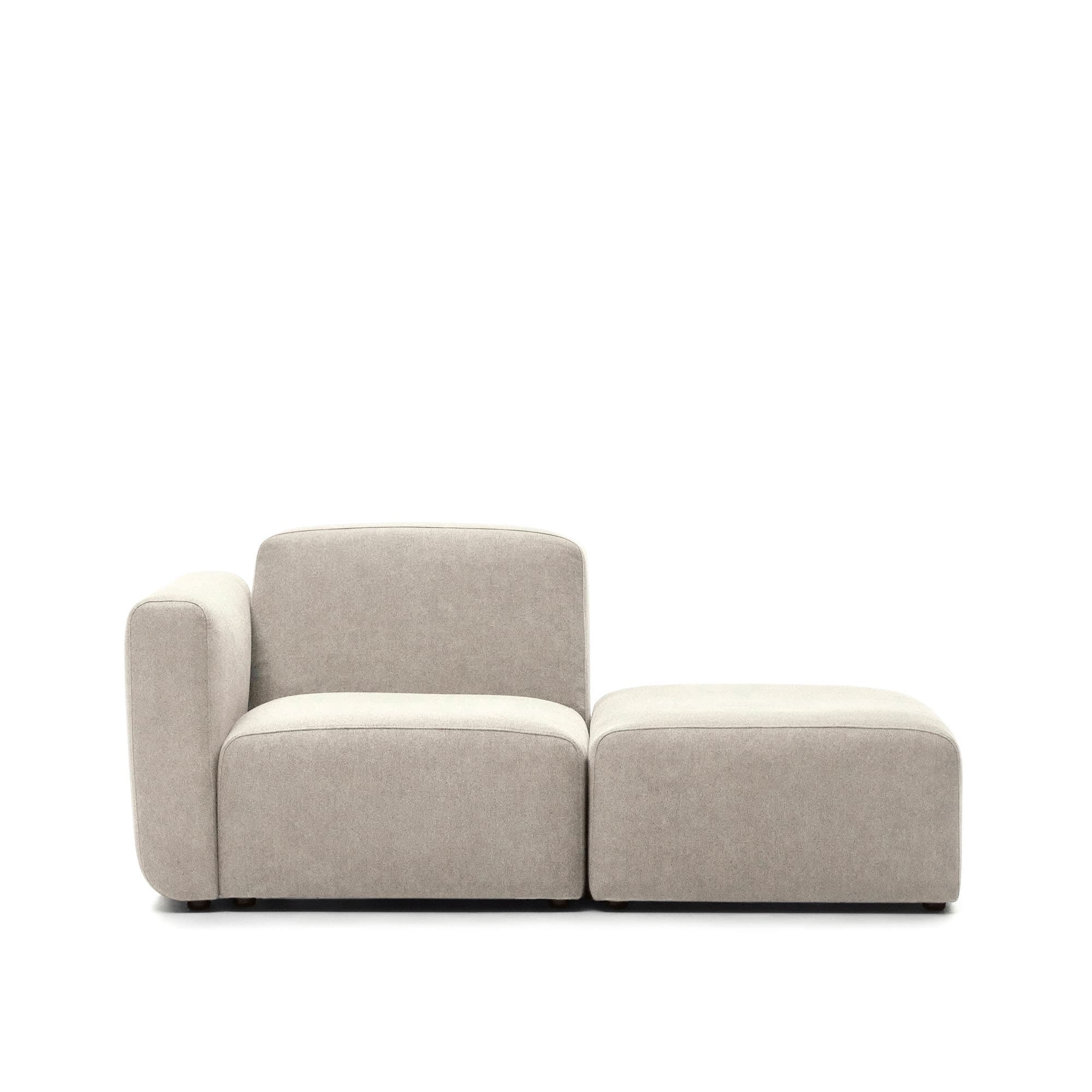 KAVE HOME Neom 1-persons modulsoffa med ryggmodul i beige, 169 cm FSC Mix Credit