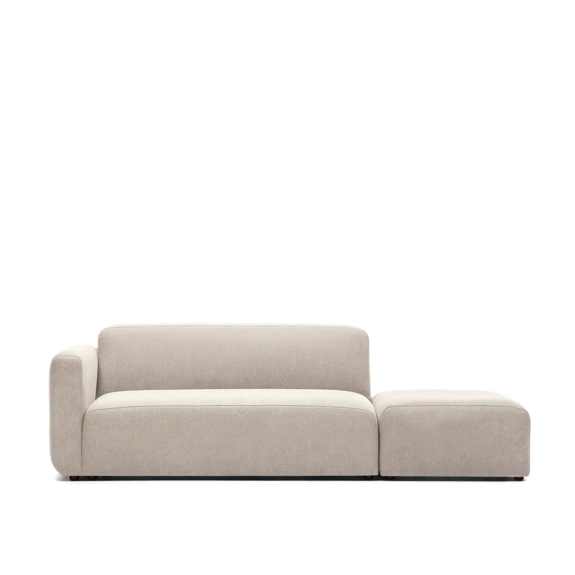 KAVE HOME Neom 2-sits modulsoffa med ryggmodul i beige, 244 cm