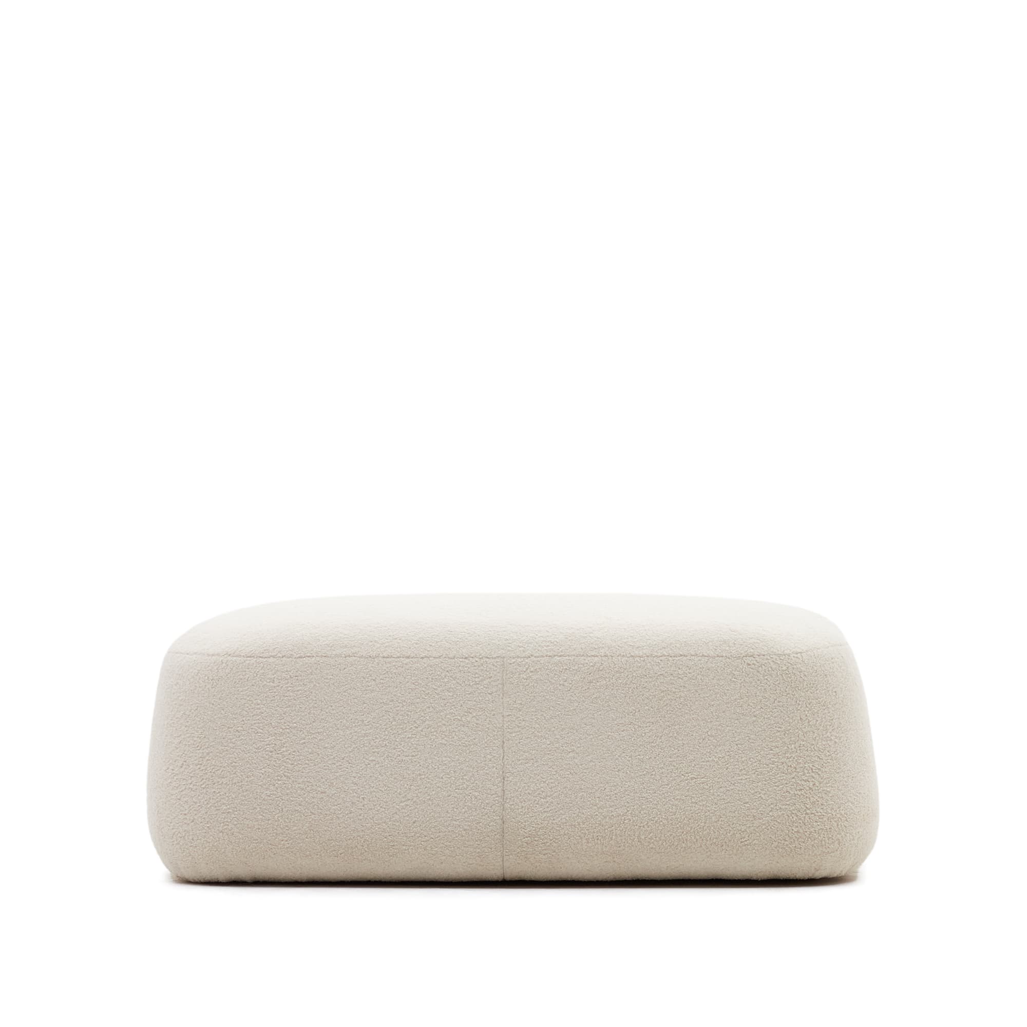 KAVE HOME Martina benvit bouclé fotstöd 123 x 85 cm