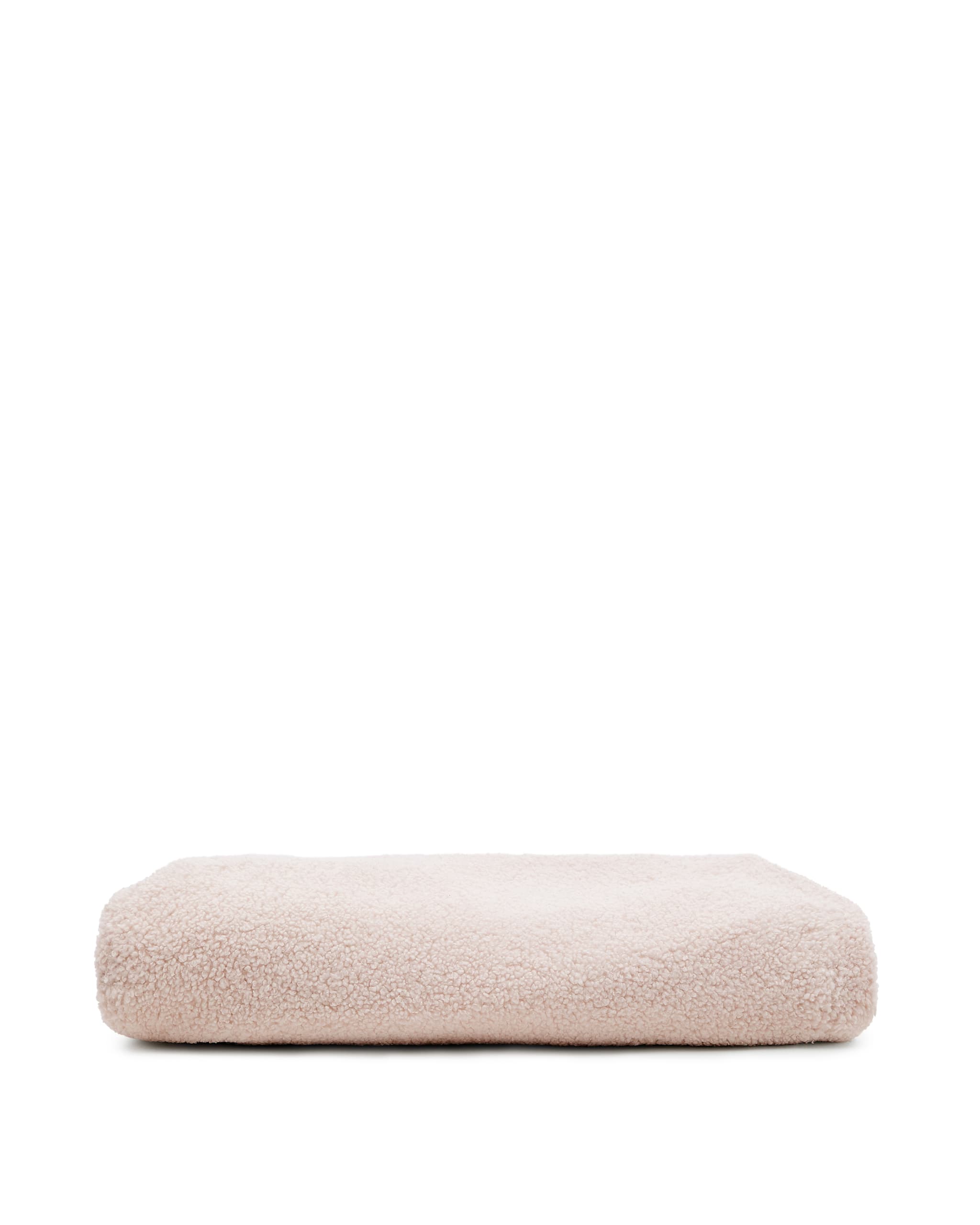 KAVE HOME Kaeli fotpallsöverdrag i rosa bouclé Ø60 cm
