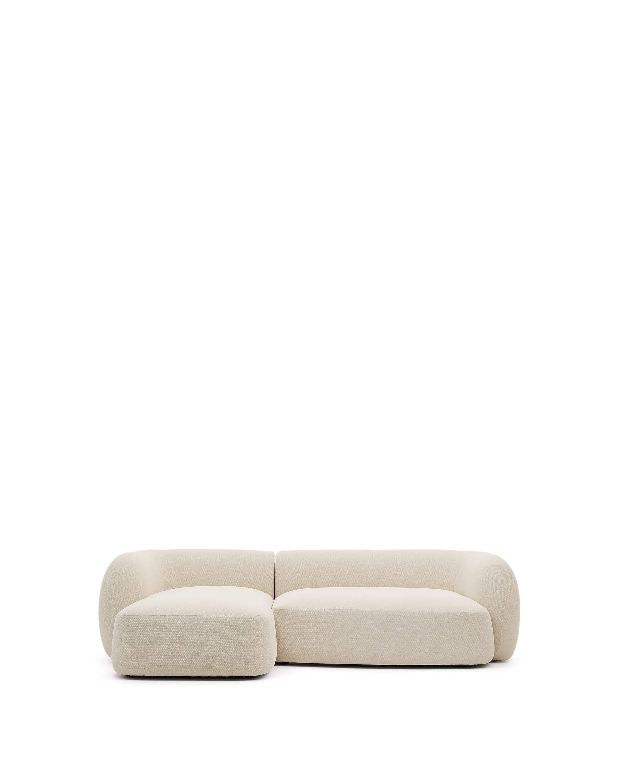 KAVE HOME Modular Martina 3:e pers. soffa, m. vänster schäslong - cream chenille (B: 287cm)