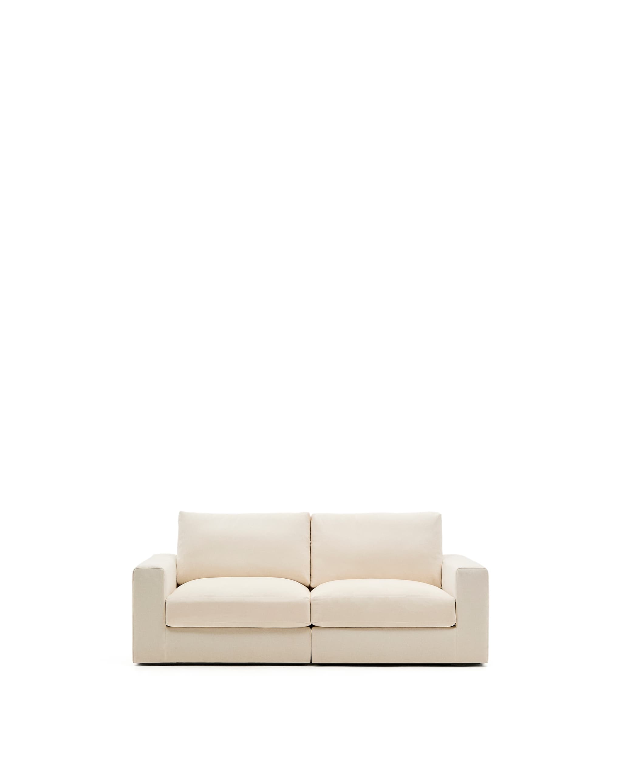 KAVE HOME Alea ecru chenille 3-sits modulsoffa med avtagbart överdrag 220 cm