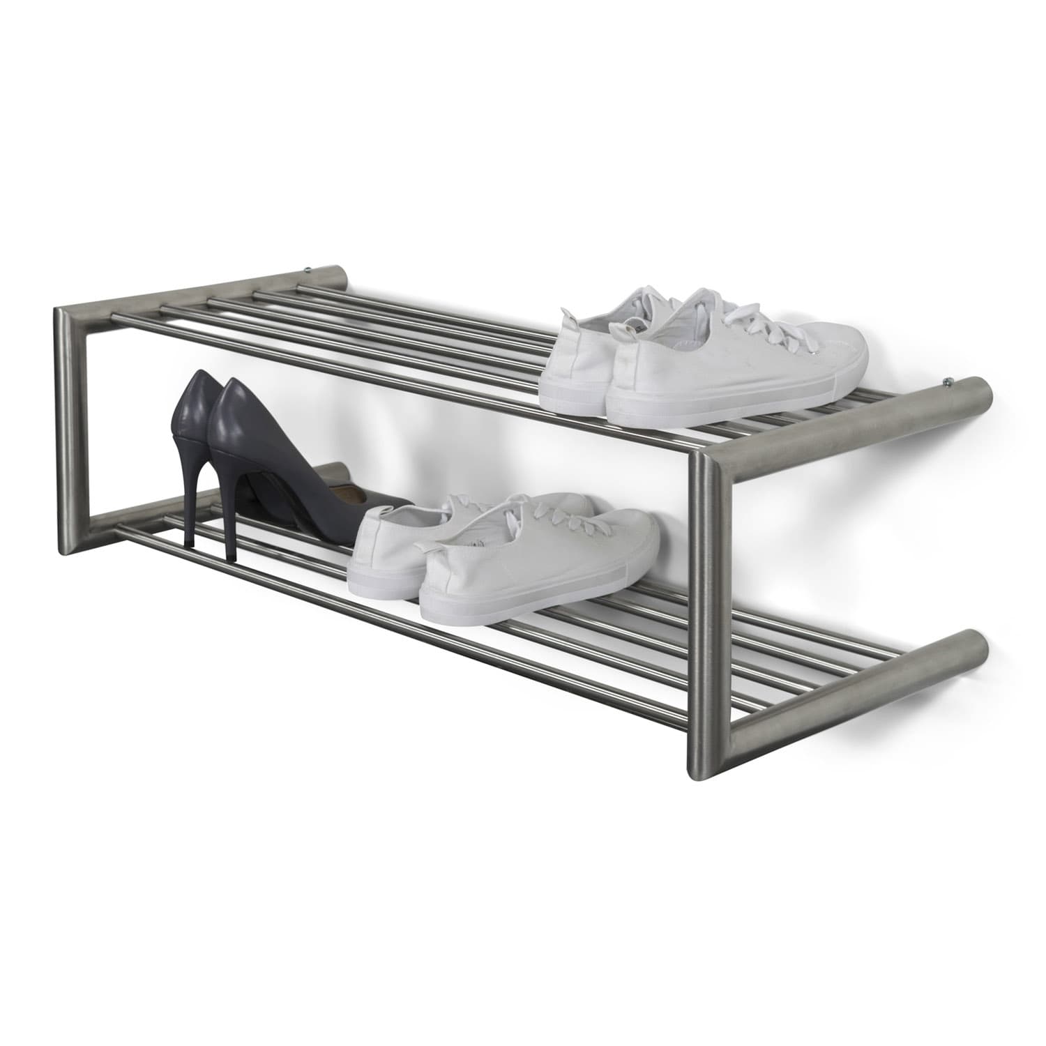 SPINDER DESIGN Soenz skoställ, med 2 hyllplan - stål (80x23)