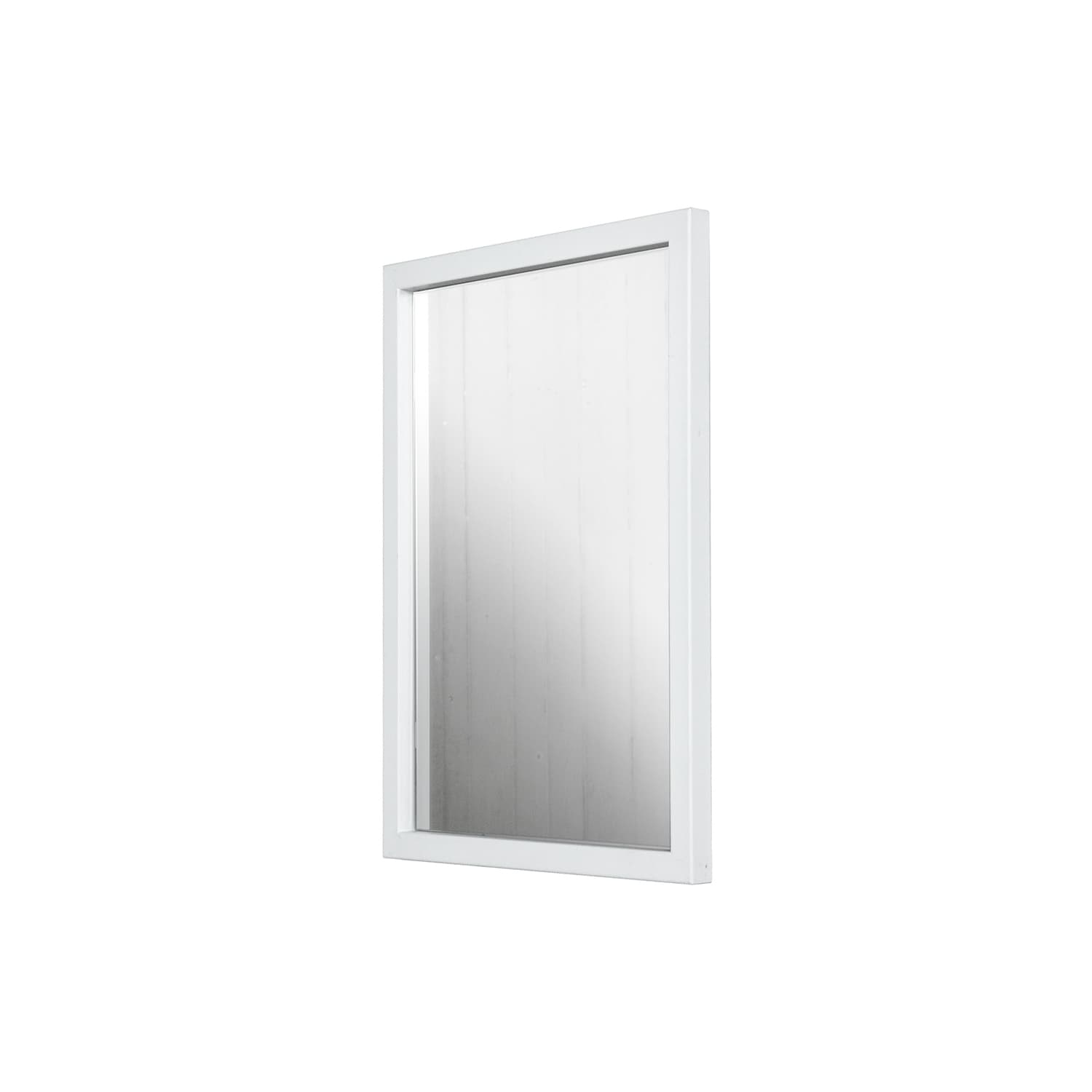 SPINDER DESIGN Rektangulär Senza Väggspegel - Spegelglas och Vitt Stål (55 x 40 cm)