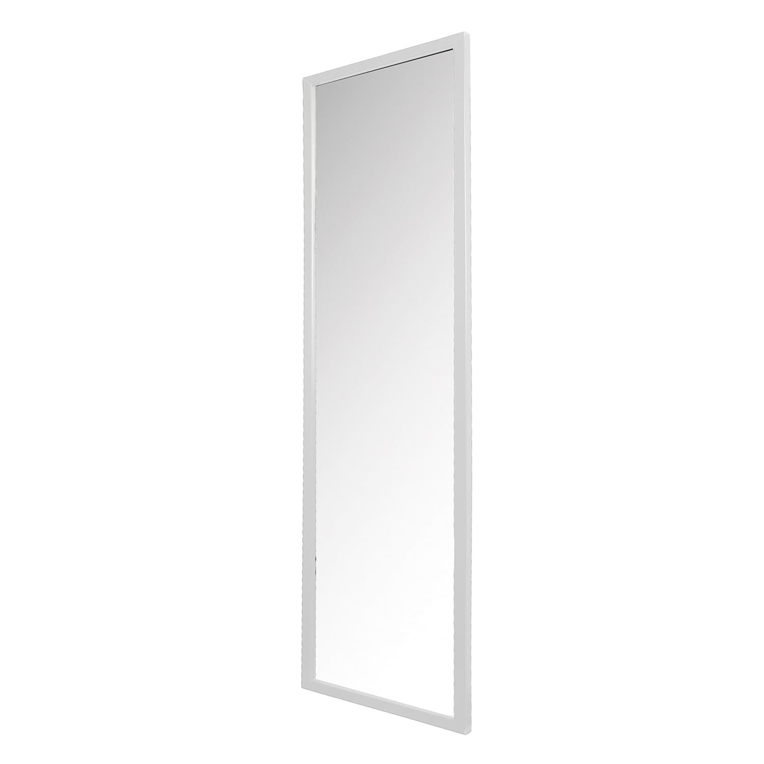 SPINDER DESIGN Rektangulär Senza Väggspegel - Spegelglas och Vitt Stål (185 x 46 cm)