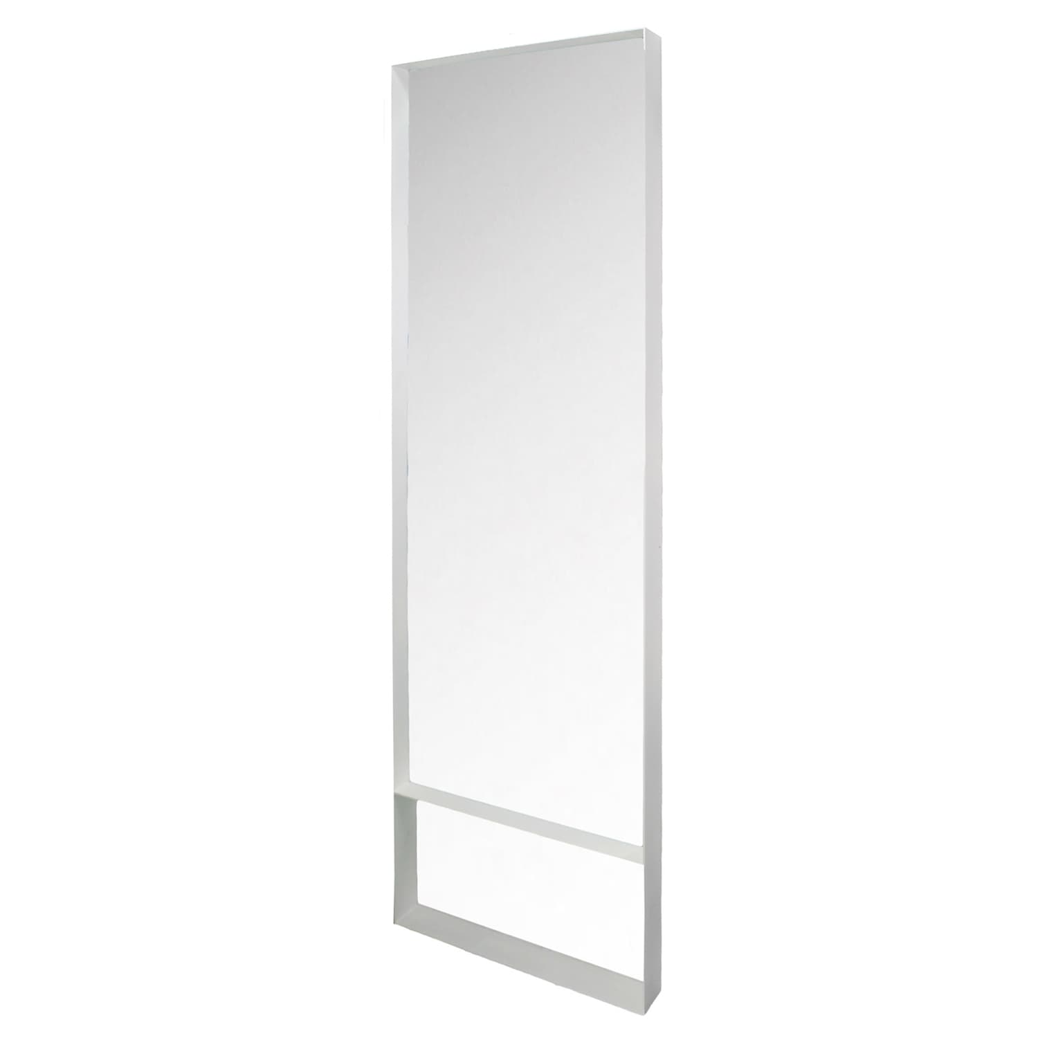 SPINDER DESIGN Rektangulär Donna Väggspegel - Spegelglas och Vitt Stål (60 x 190 cm)